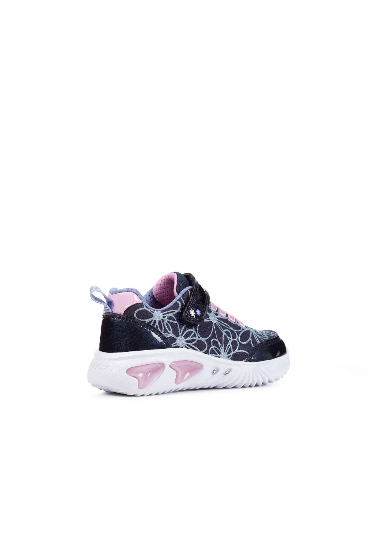 Geox Junior Girls ASSISTER Navy Pink side back