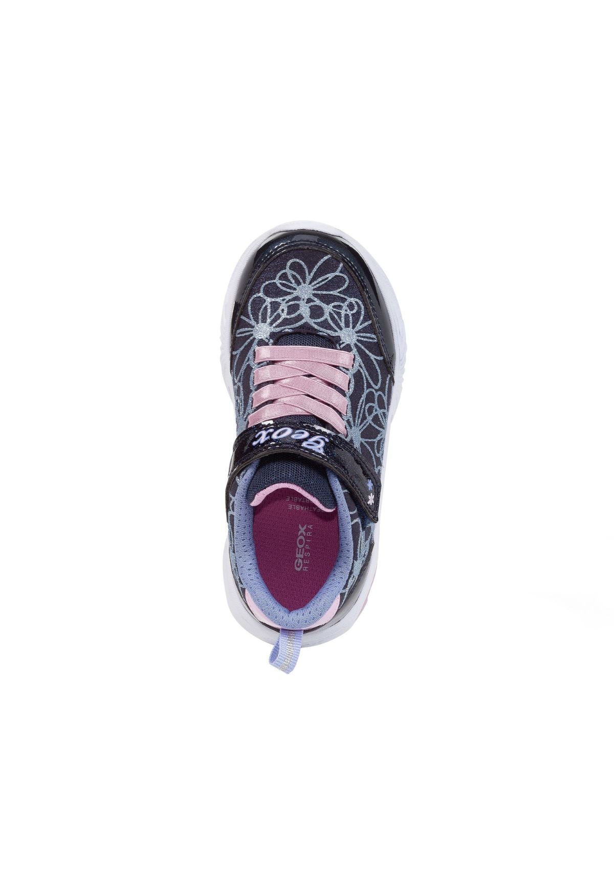 Geox Junior Girls ASSISTER Navy Pink up