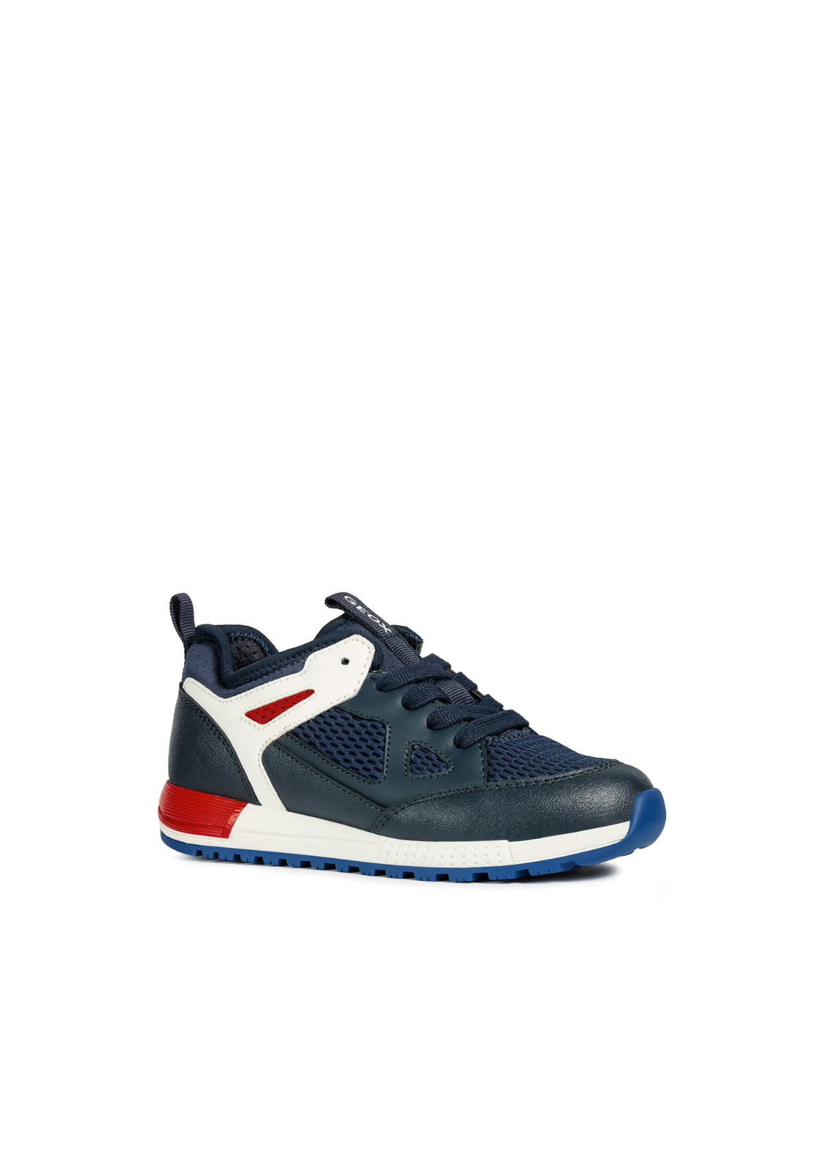 Geox Boys Trainers ALBEN Navy Red