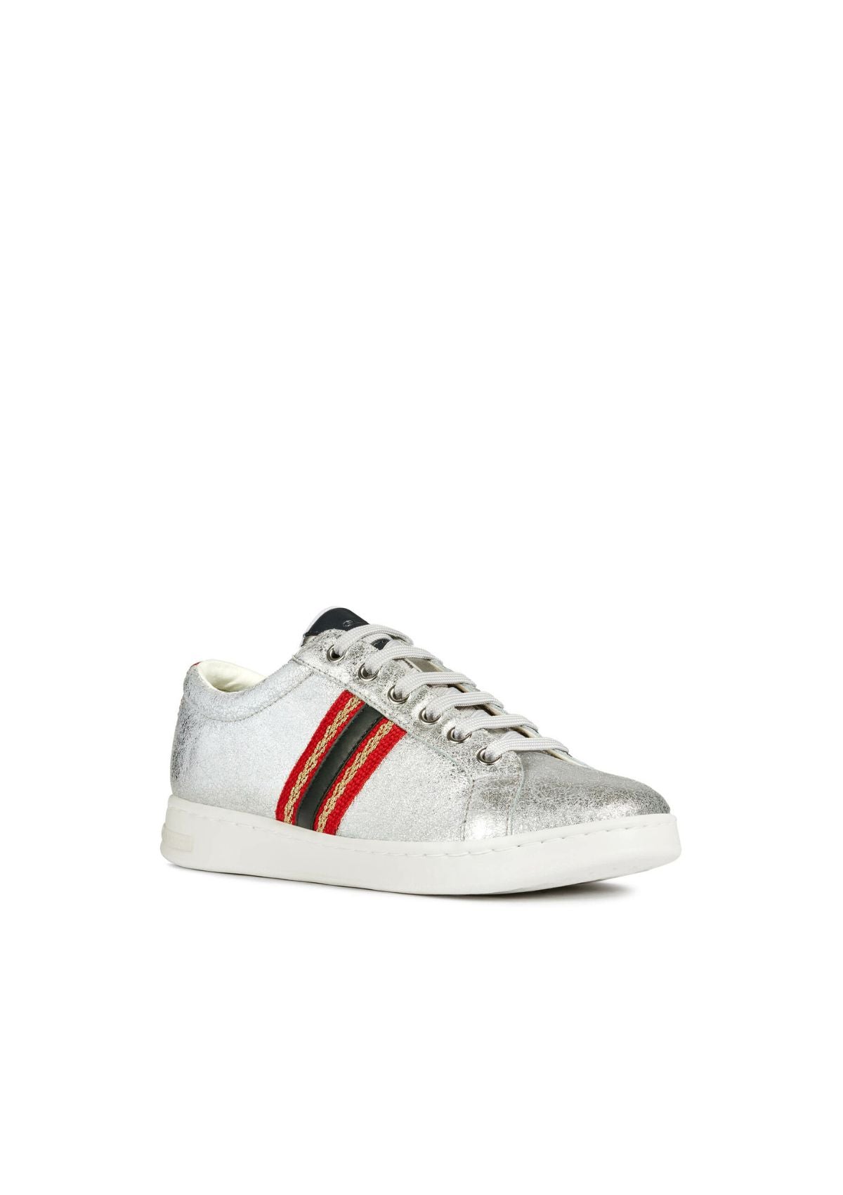 Geox Woman Trainers JAYSEN Silver side front
