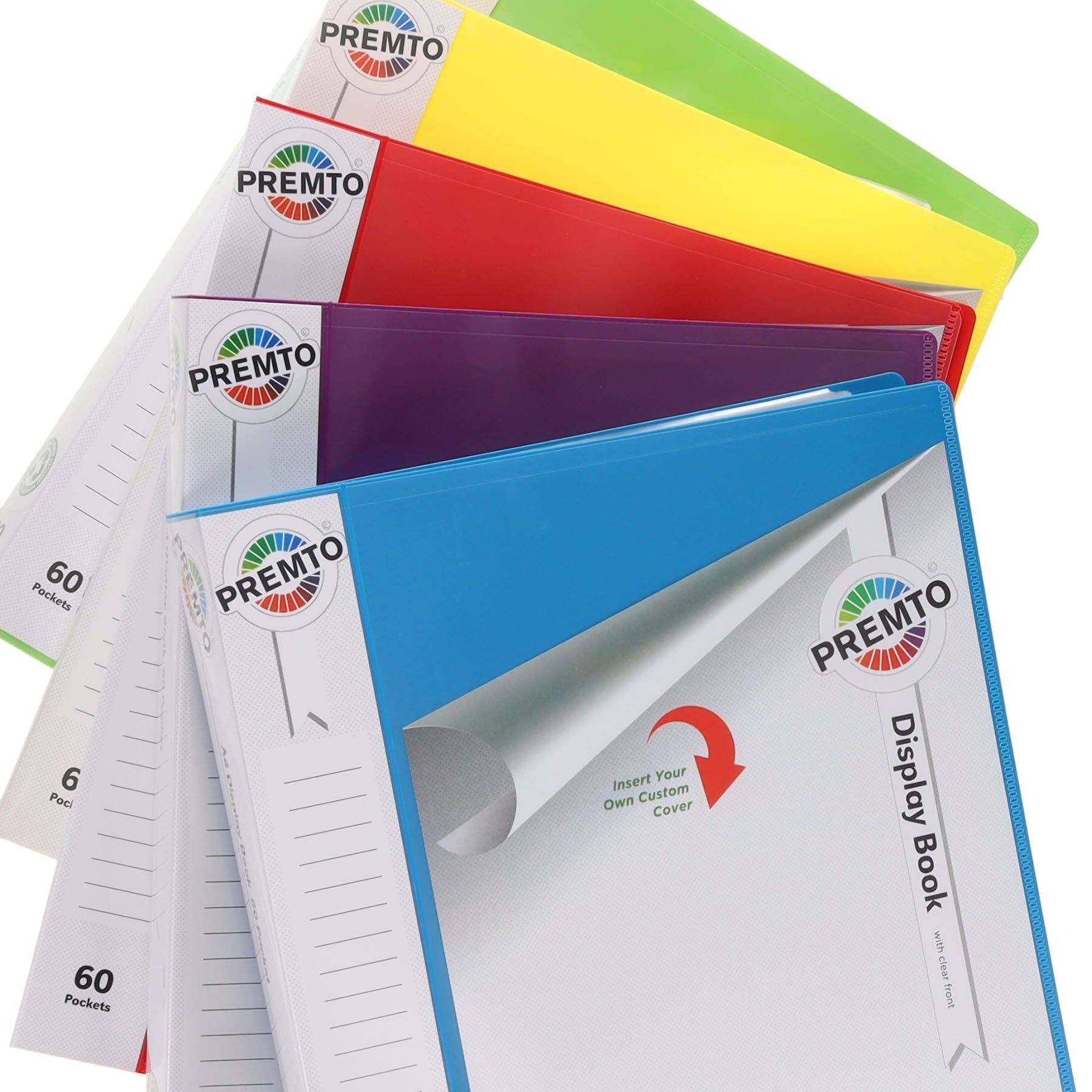 A4 60 Pockets Display Book 5 Asst Cdu