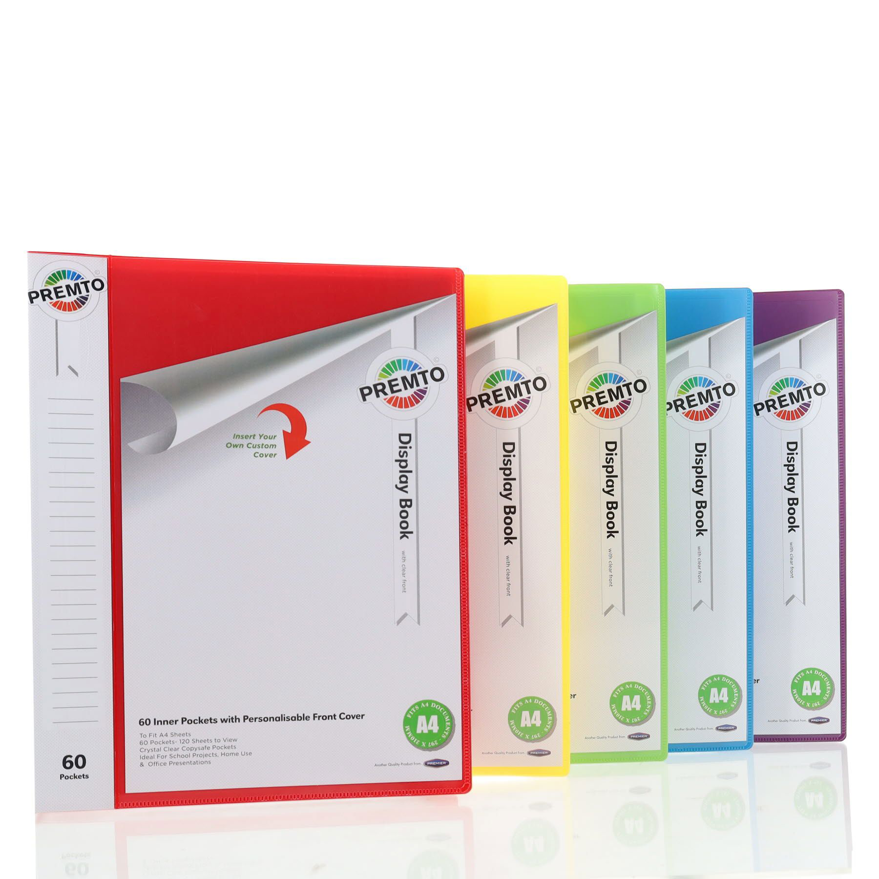 A4 60 Pockets Display Book 5 Asst Cdu