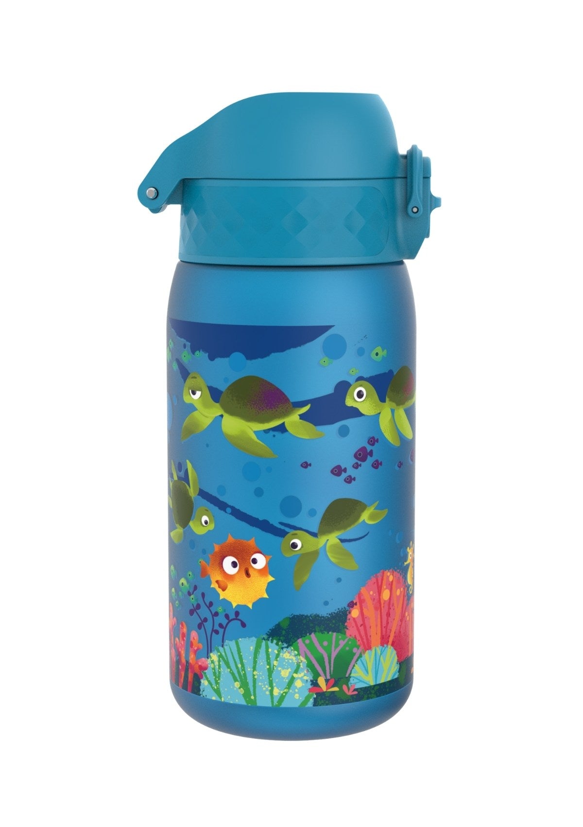 ION8 Recyclon Sea Turtle Blue Water Bottle Leak Proof 350ml (12oz) BPA Free Z2