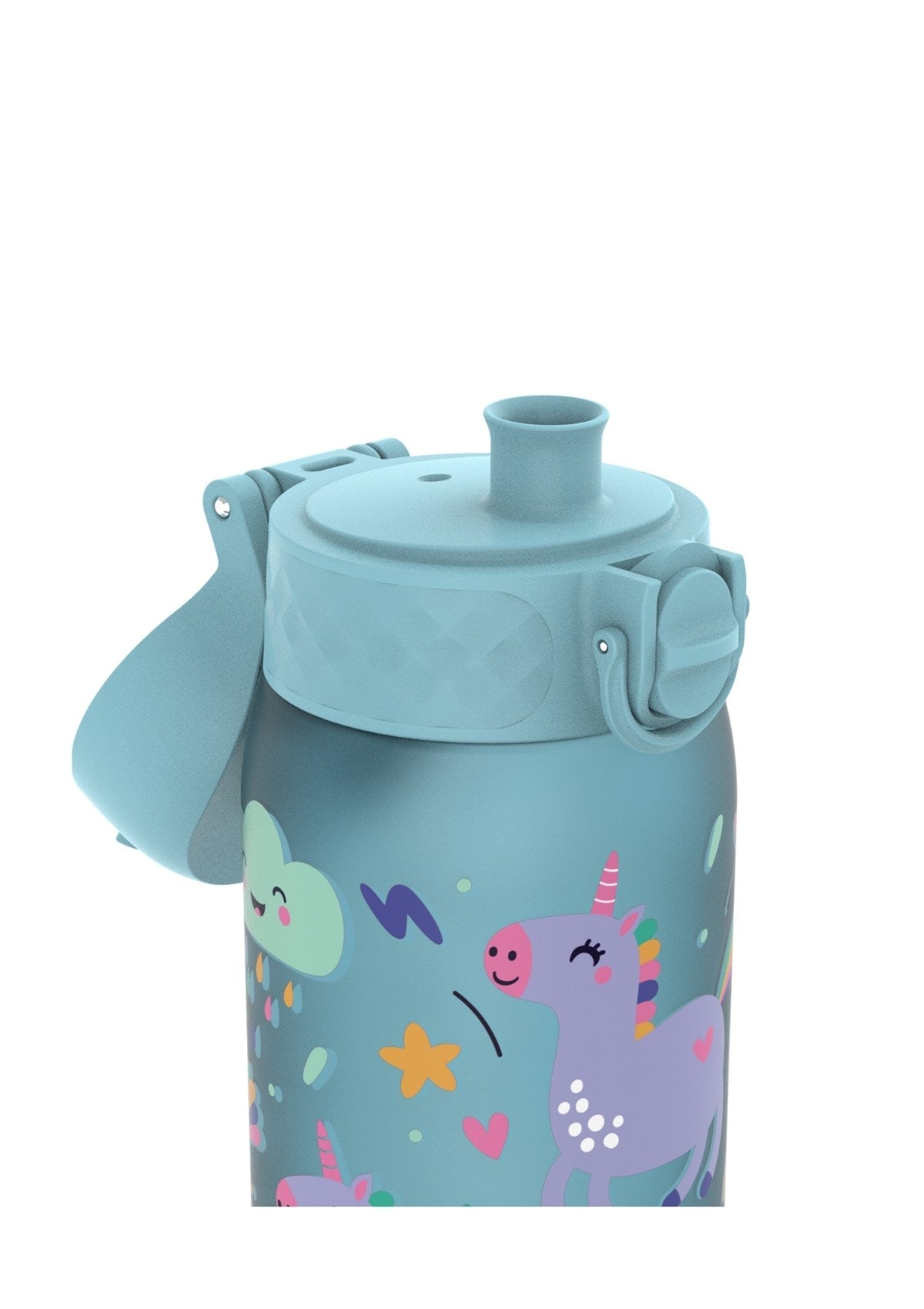 ION8 Recyclon Blue Unicorn Water Bottle Leak Proof 350ml (12oz) BPA Free Z2