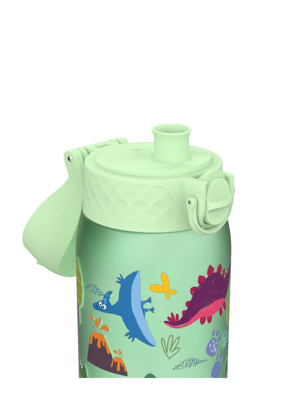 ION8 Recyclon Dinosaur Surf-Green Water Bottle Leak Proof 350ml (12oz) BPA Free Z2