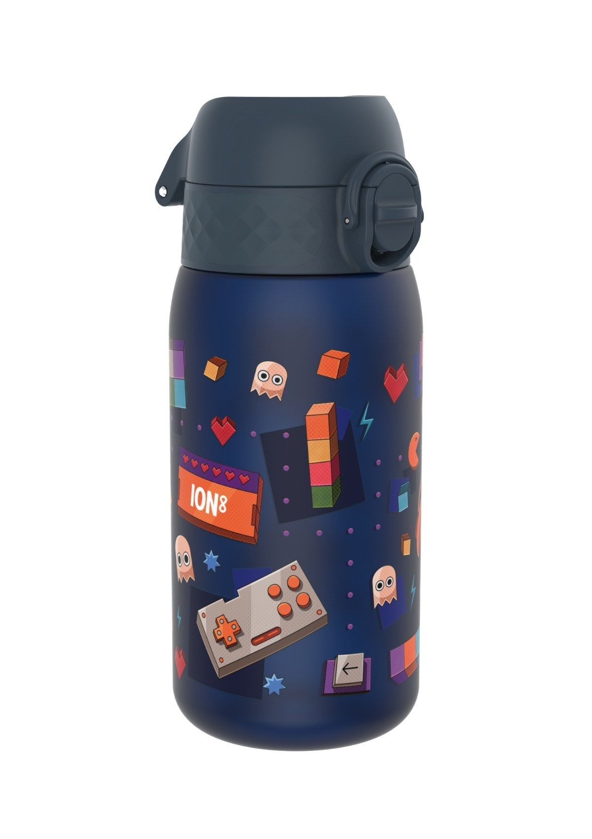ION8 Recyclon Gamer Navy Water Bottle Leak Proof 350ml (12oz) BPA Free Z2