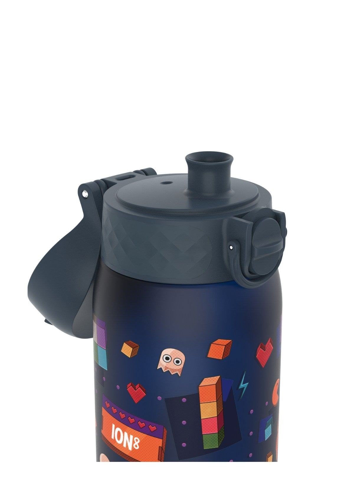 ION8 Recyclon Gamer Navy Water Bottle Leak Proof 350ml (12oz) BPA Free Z2