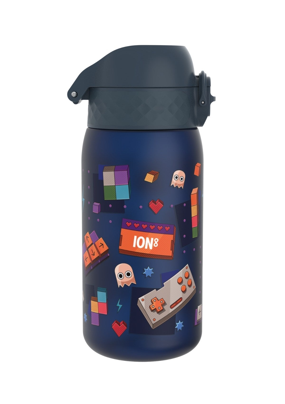 ION8 Recyclon Gamer Navy Water Bottle Leak Proof 350ml (12oz) BPA Free Z2