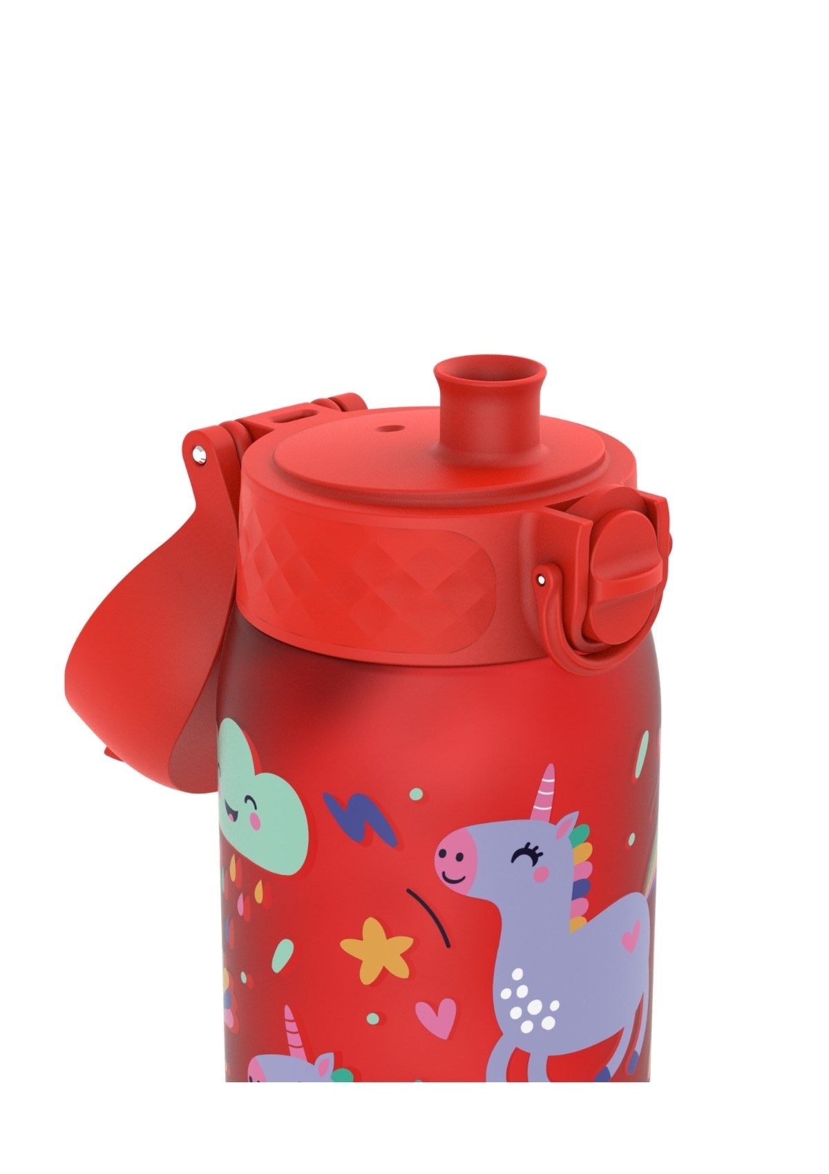 ION8 Recyclon Red Unicorns Water Bottle Leak Proof 350ml (12oz) BPA Free Z2