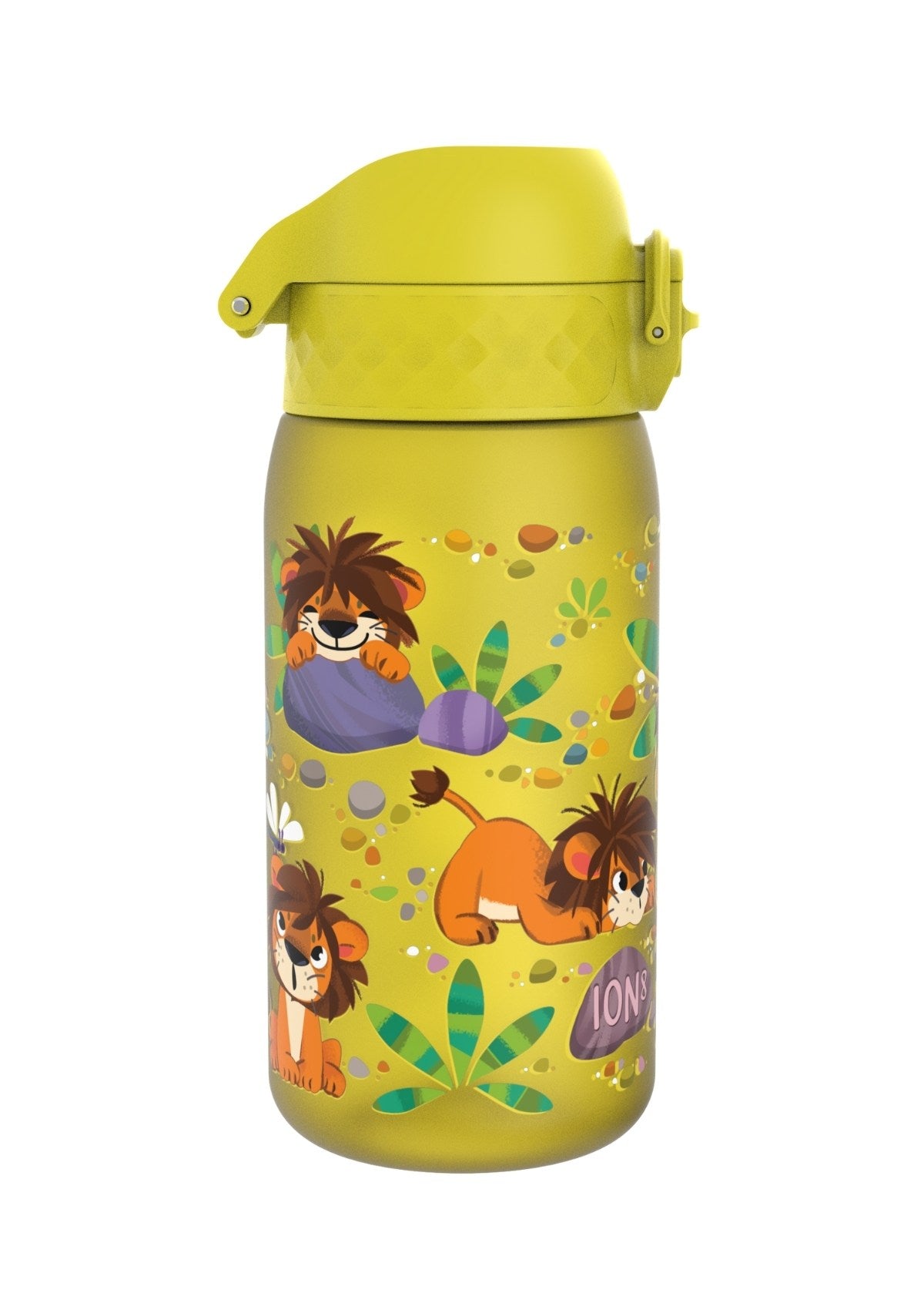 ION8 Recyclon Baby Lions Yellow Water Bottle Leak Proof 350ml (12oz) BPA Free Z2