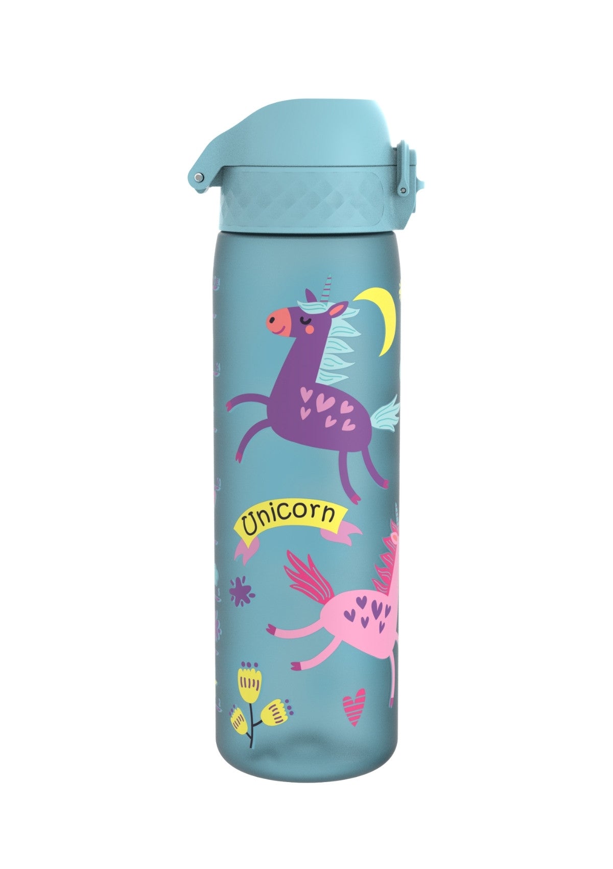 ION8 Recyclon Unicorns Turquoise Water Bottle Leak Proof 500ml Z2