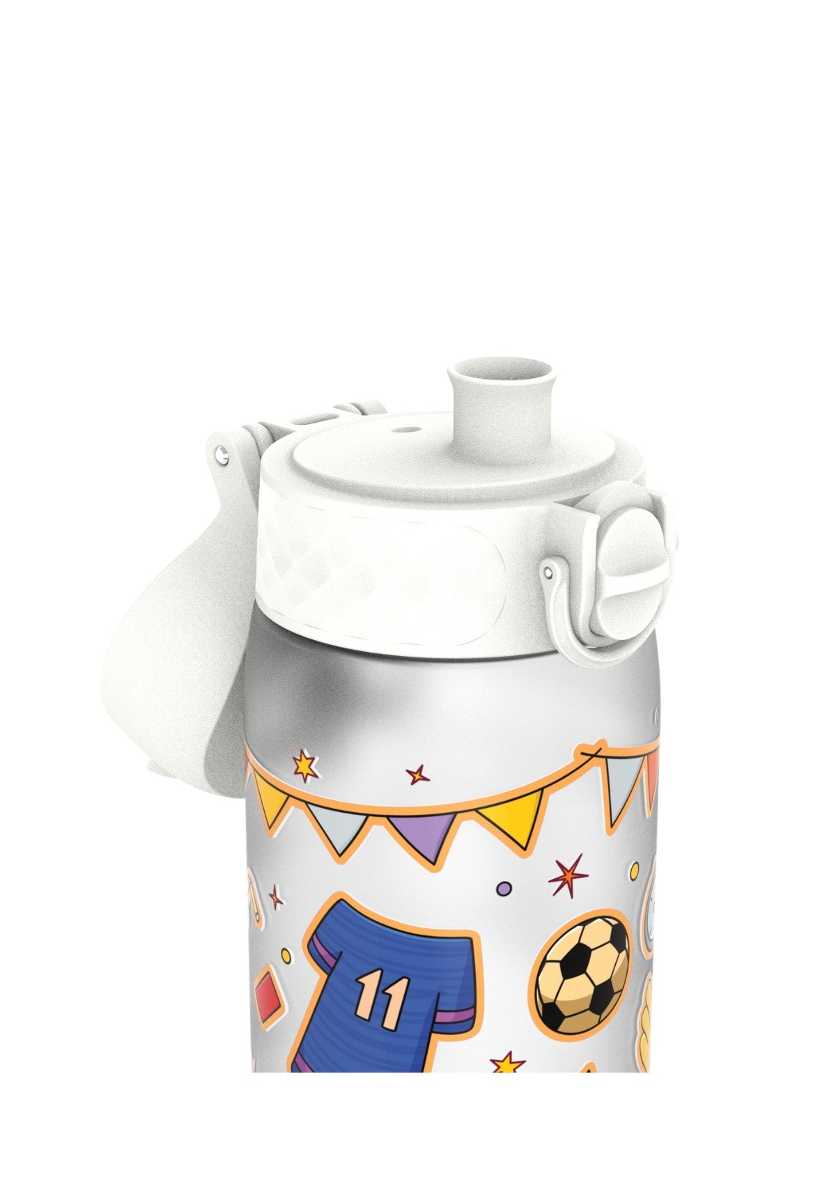 ION8 Recyclon Football Ice-White Water Bottle Leak Proof 500ml Z2
