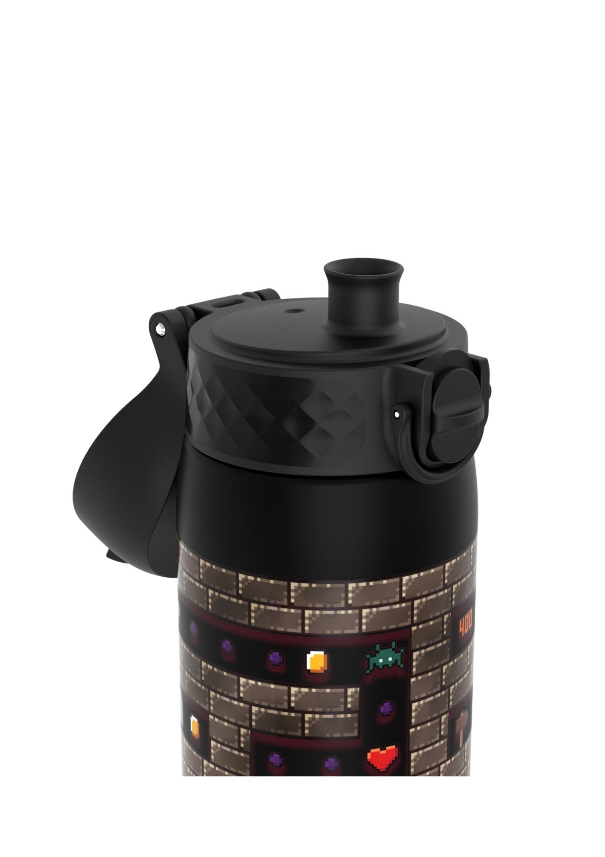 ION8 Recyclon Gamer Black Water Bottle Leak Proof 500ml Z2