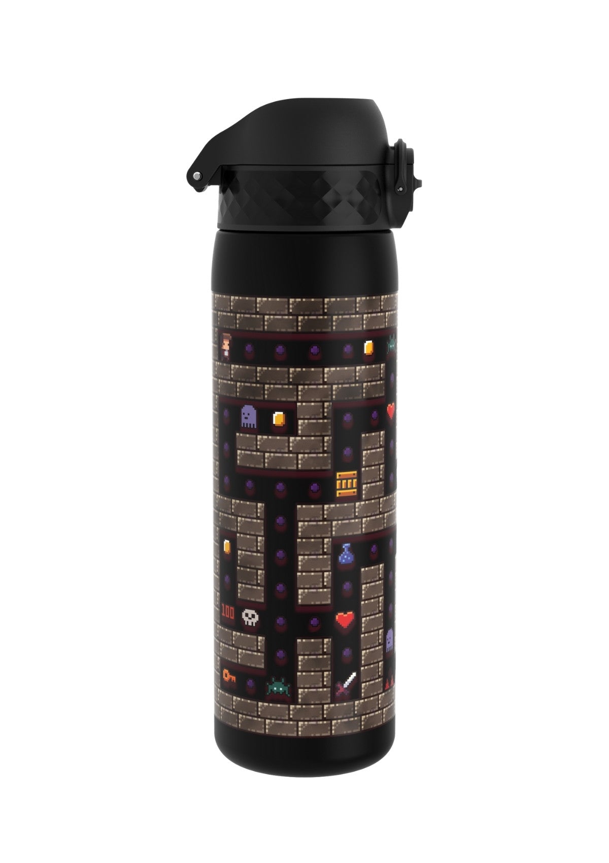 ION8 Recyclon Gamer Black Water Bottle Leak Proof 500ml Z2