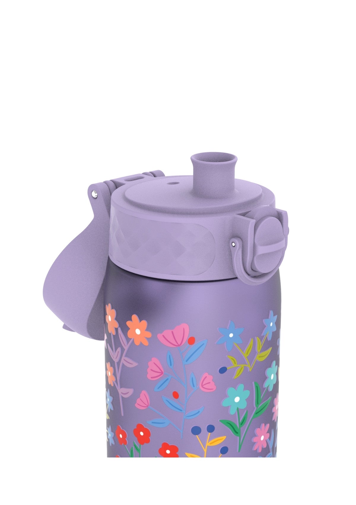 ION8 Recyclon Delicate Floral Periwinkle Water Bottle Leak Proof 500ml Z2