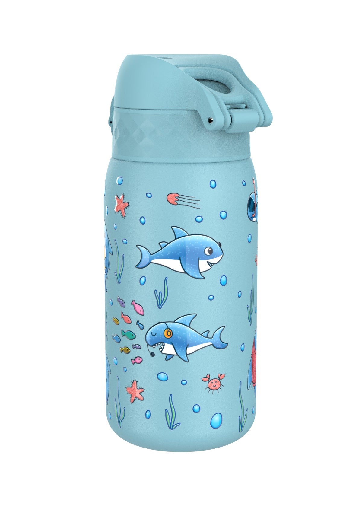 ION8 Stainless Steel Sharks Water Bottle Leak Proof 400ml Z2