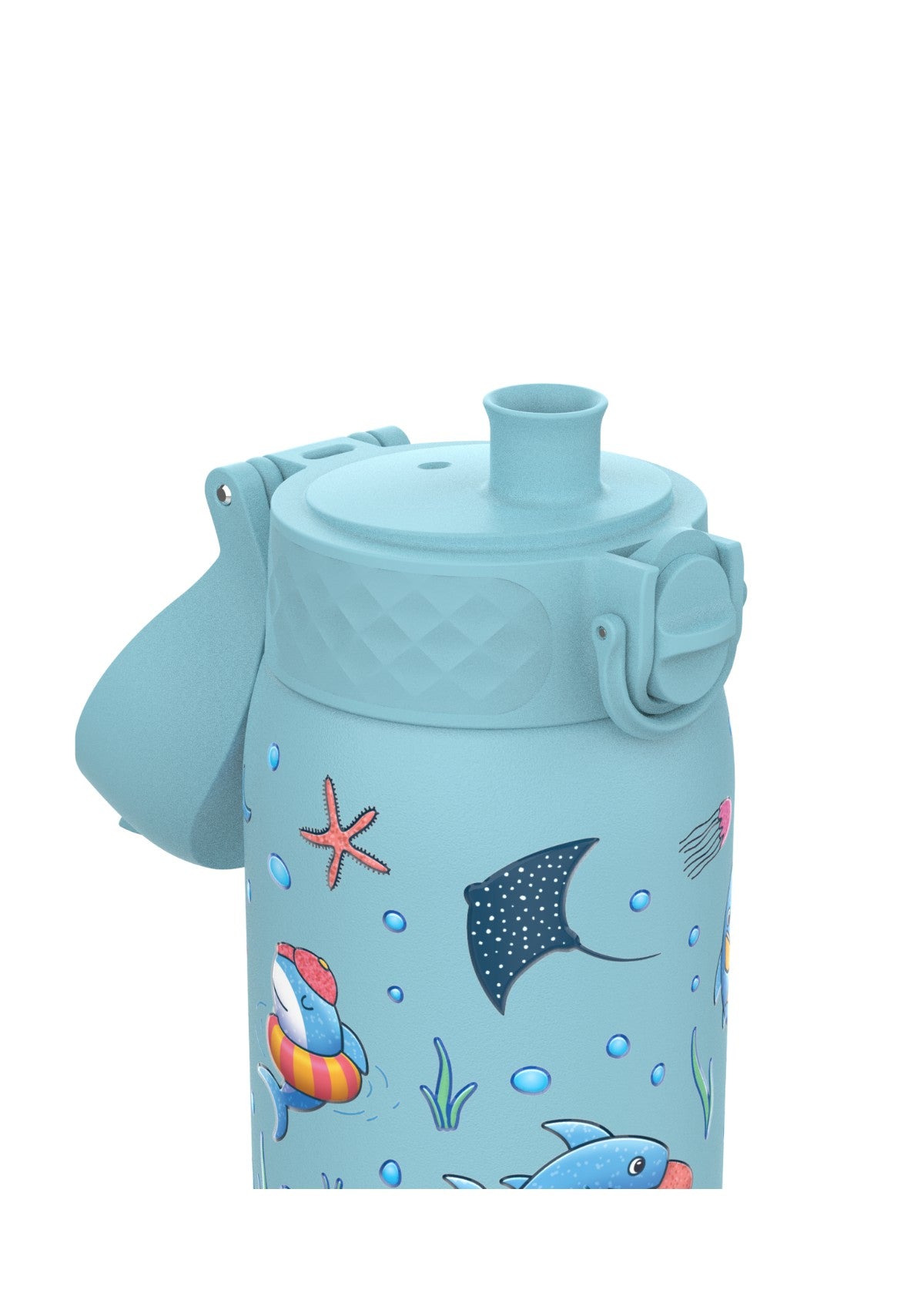 ION8 Stainless Steel Sharks Water Bottle Leak Proof 400ml Z2