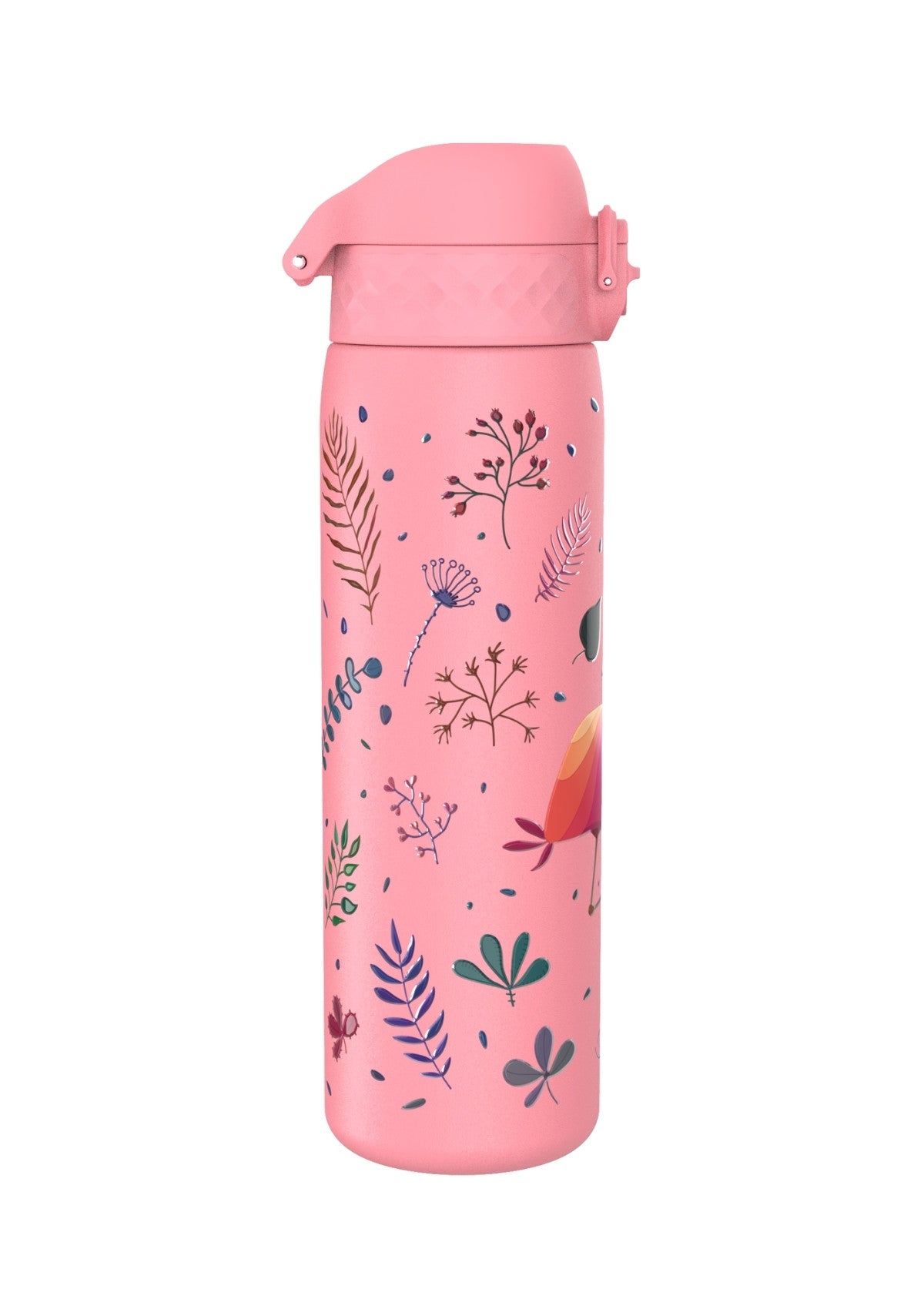 ION8 Steel Water Bottle Flamingo Leak Proof 600ml ZA