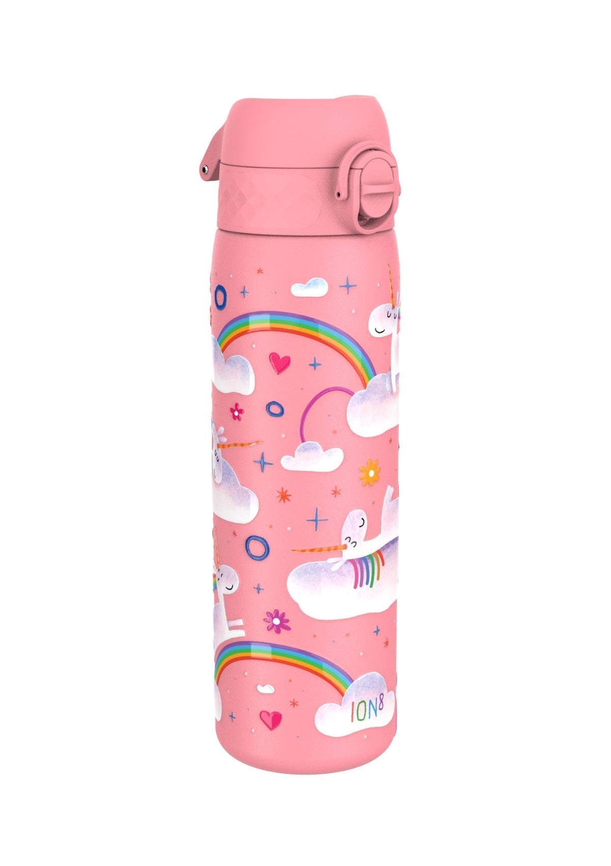 ION8 Steel Water Bottle Unicorn Rainbows Leak Proof 600ml ZA