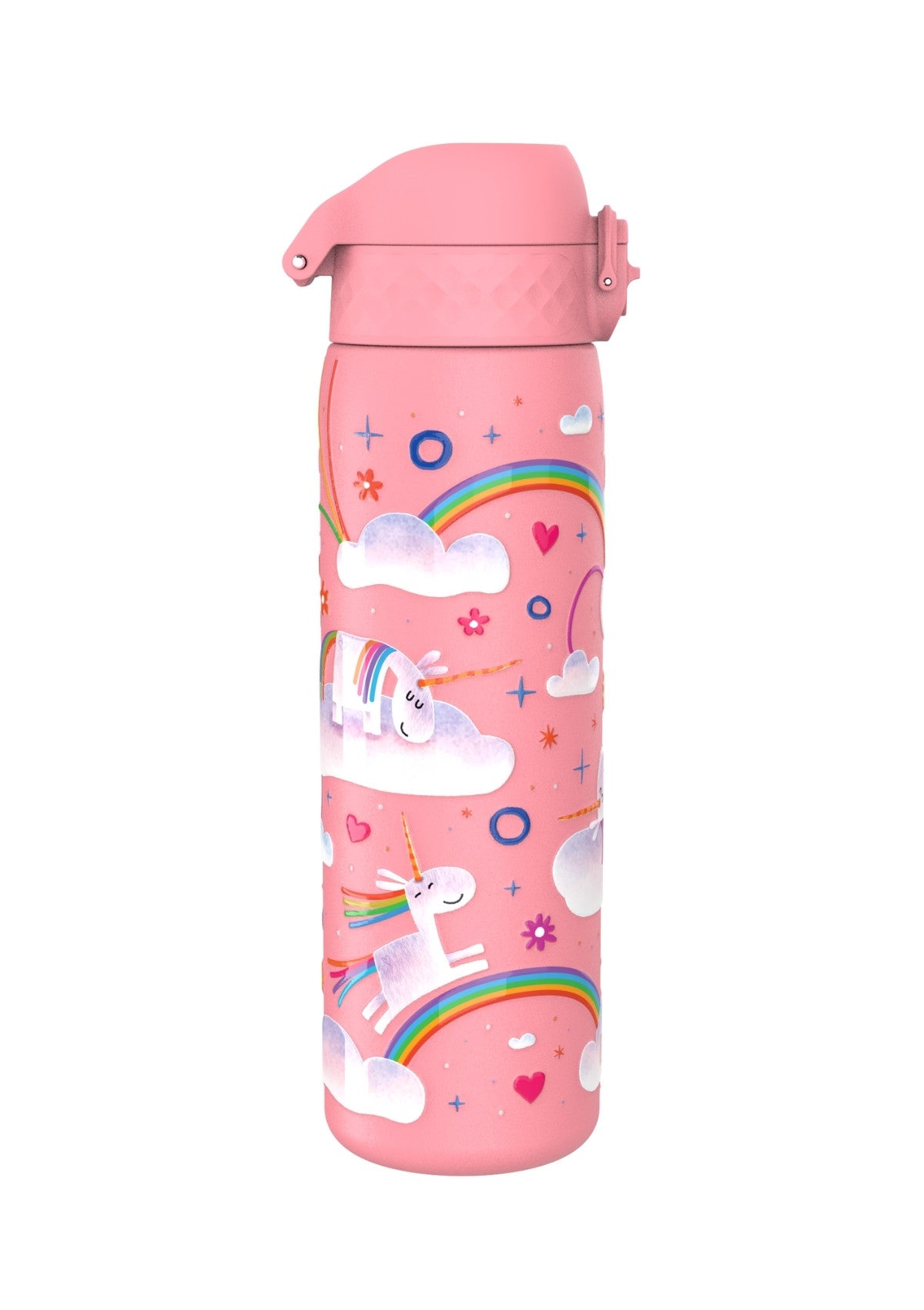 ION8 Steel Water Bottle Unicorn Rainbows Leak Proof 600ml ZA