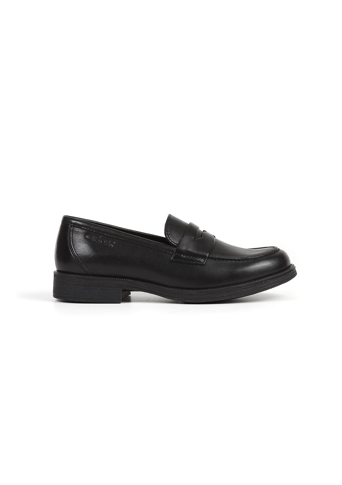 Geox Girls School Shoe AGATA Black Loafer