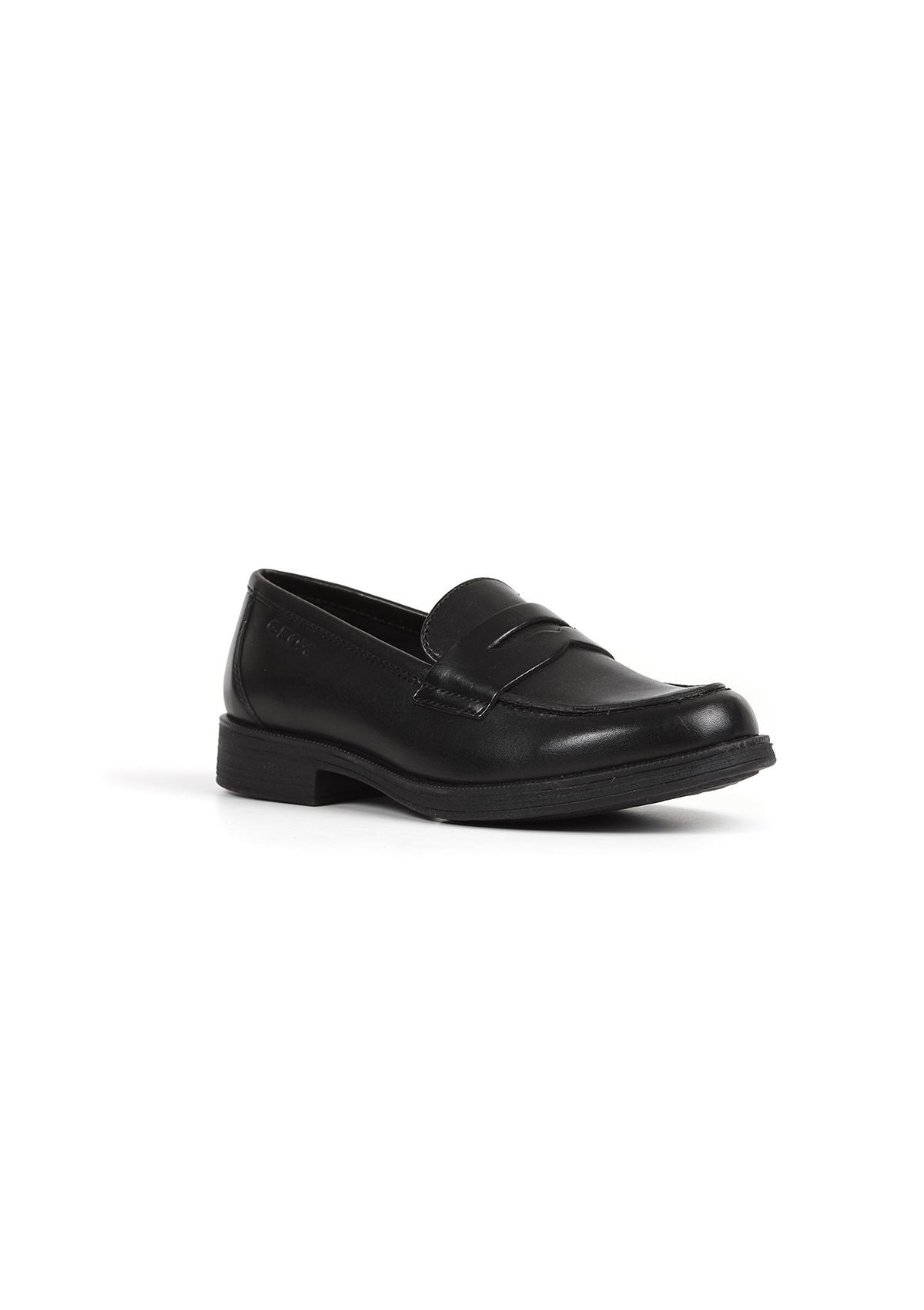 Geox Girls School Shoe AGATA Black Loafer