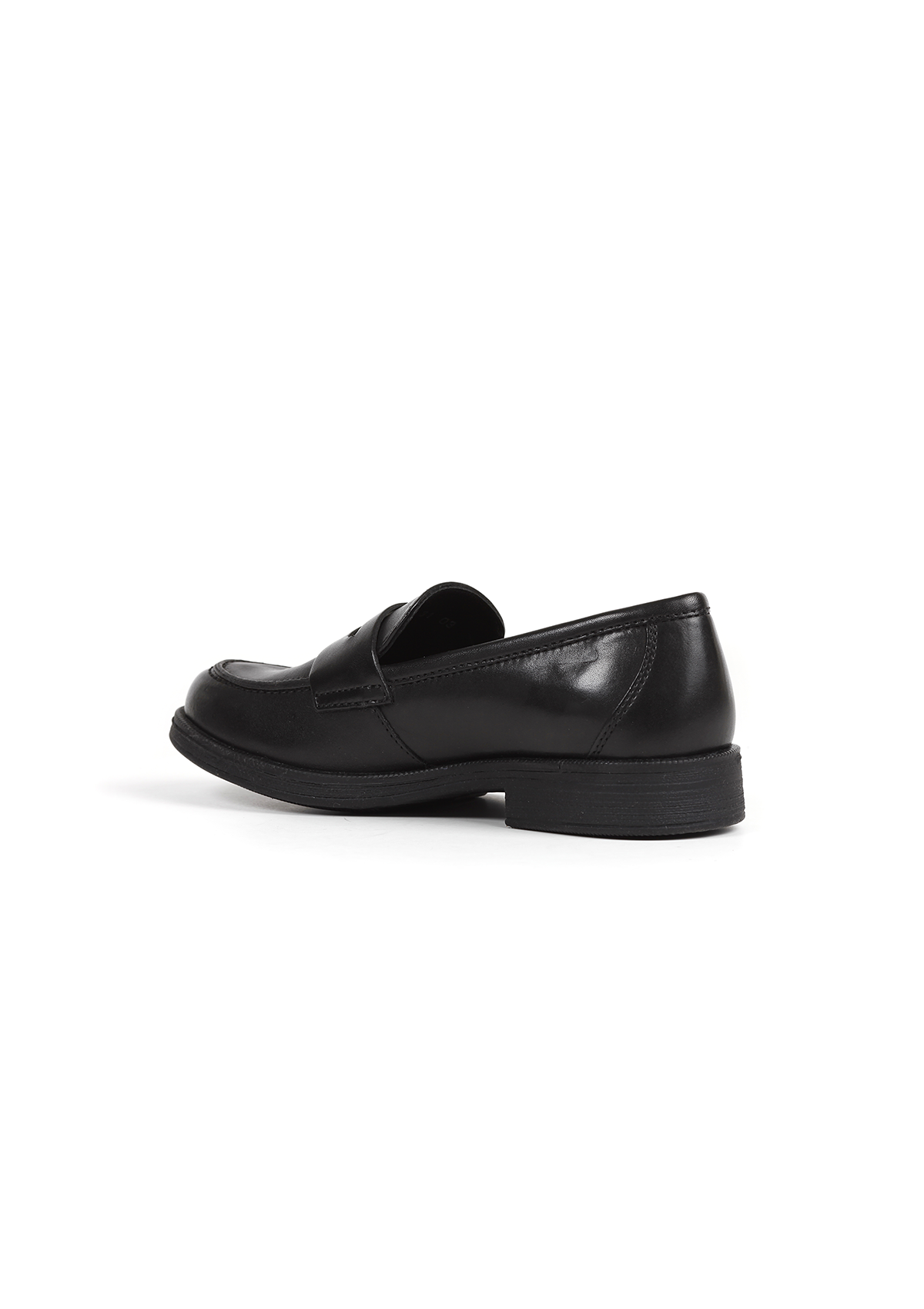 Geox Girls School Shoe AGATA Black Loafer