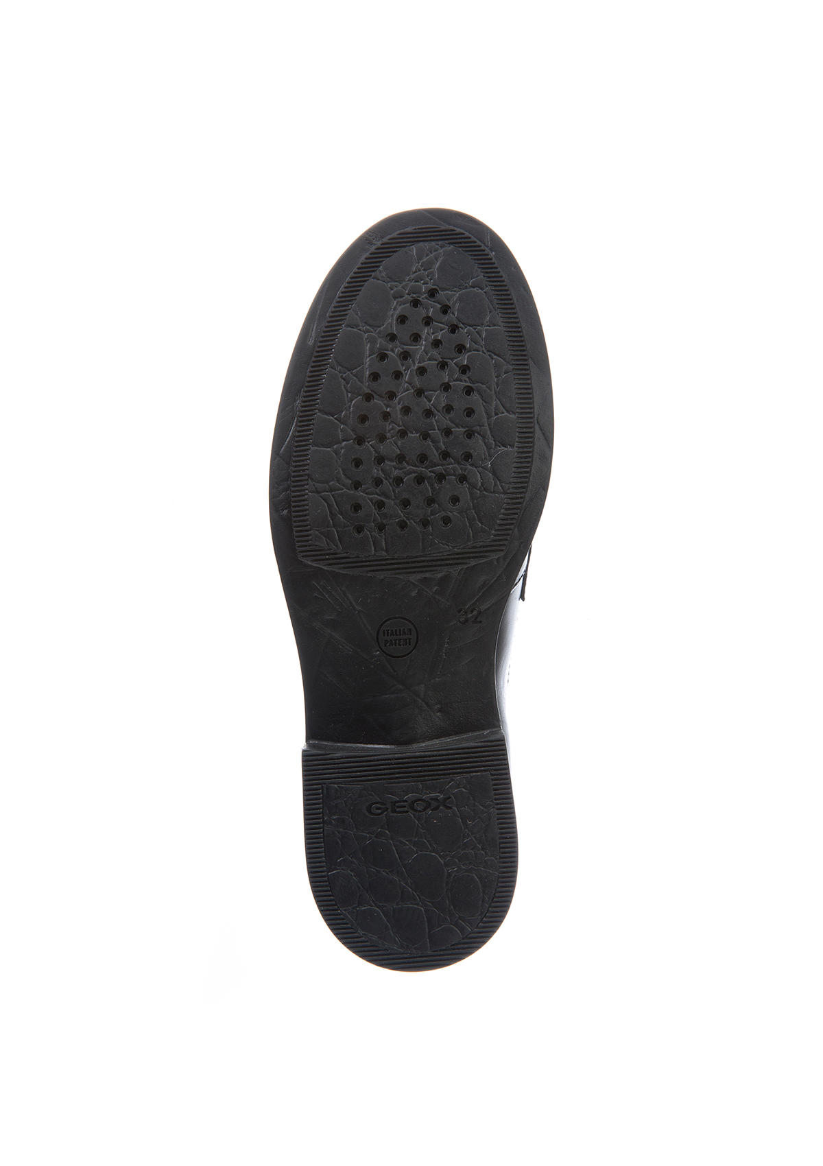 Geox Girls School Shoe AGATA Black Loafer