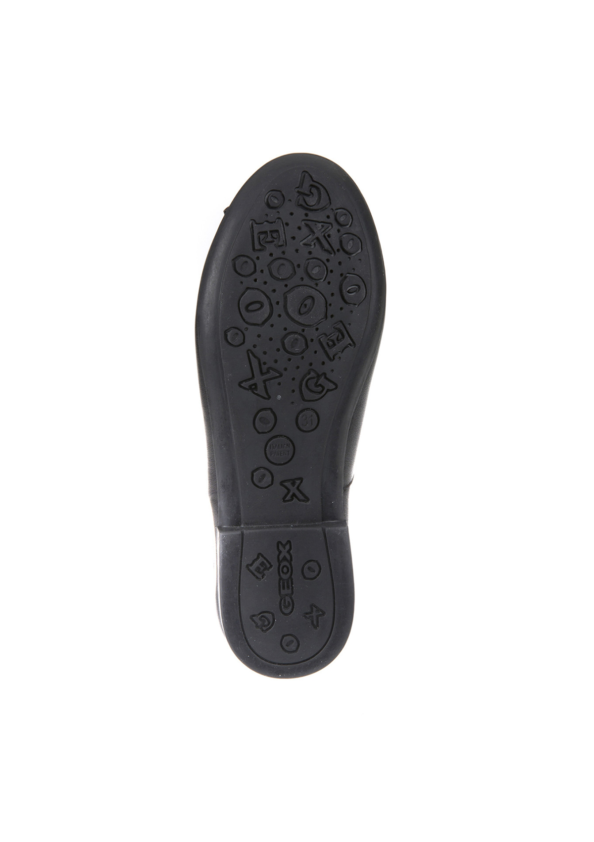 Geox Girls School Shoes PLIE Black Leather