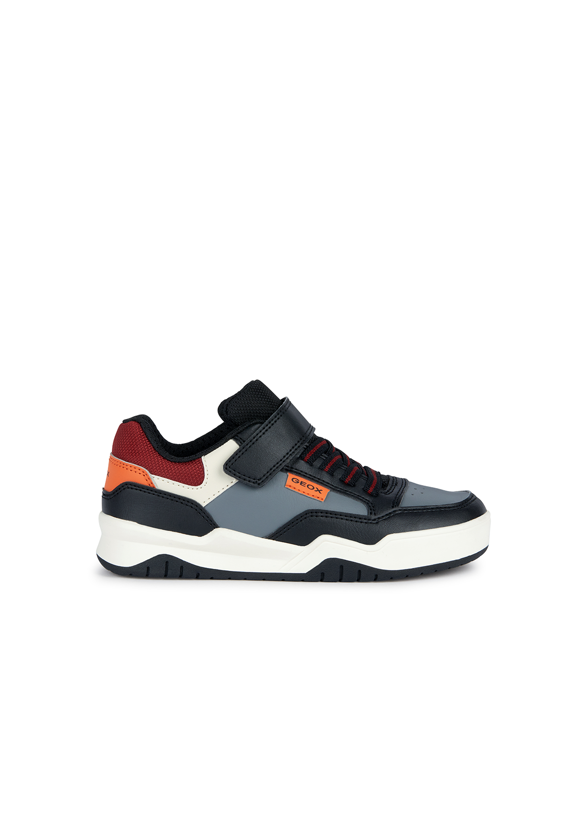 Geox Boys Trainers Perth Black Orange