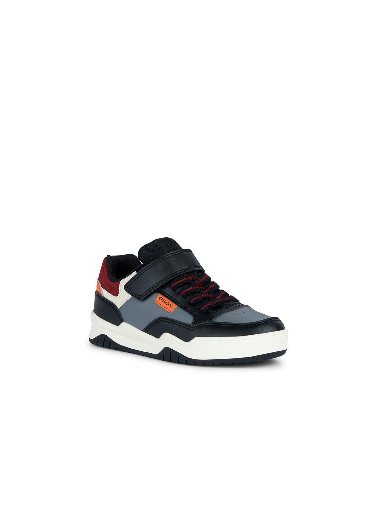 Geox Boys Trainers Perth Black Orange