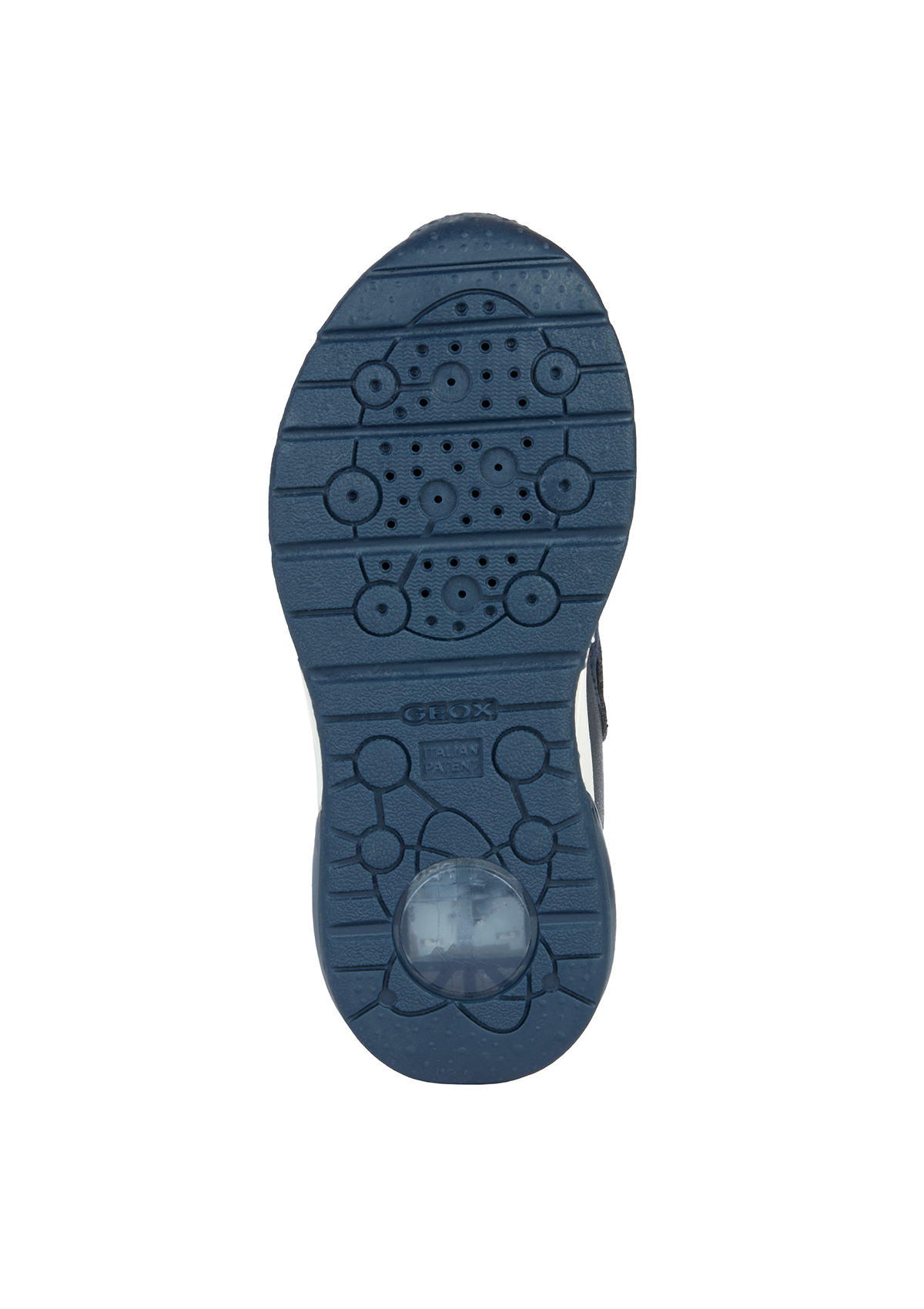 Geox Girls Trainers SPACECLUB Navy Silver