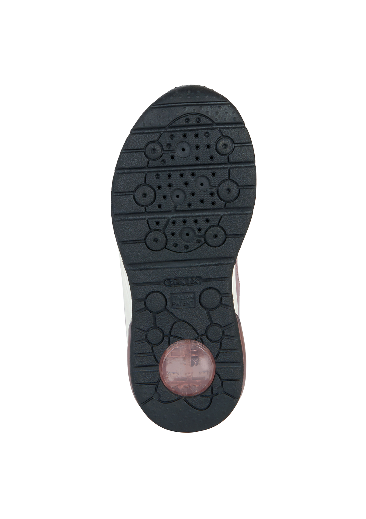 Geox Girls Trainers SPACECLUB Dk Pink Silver