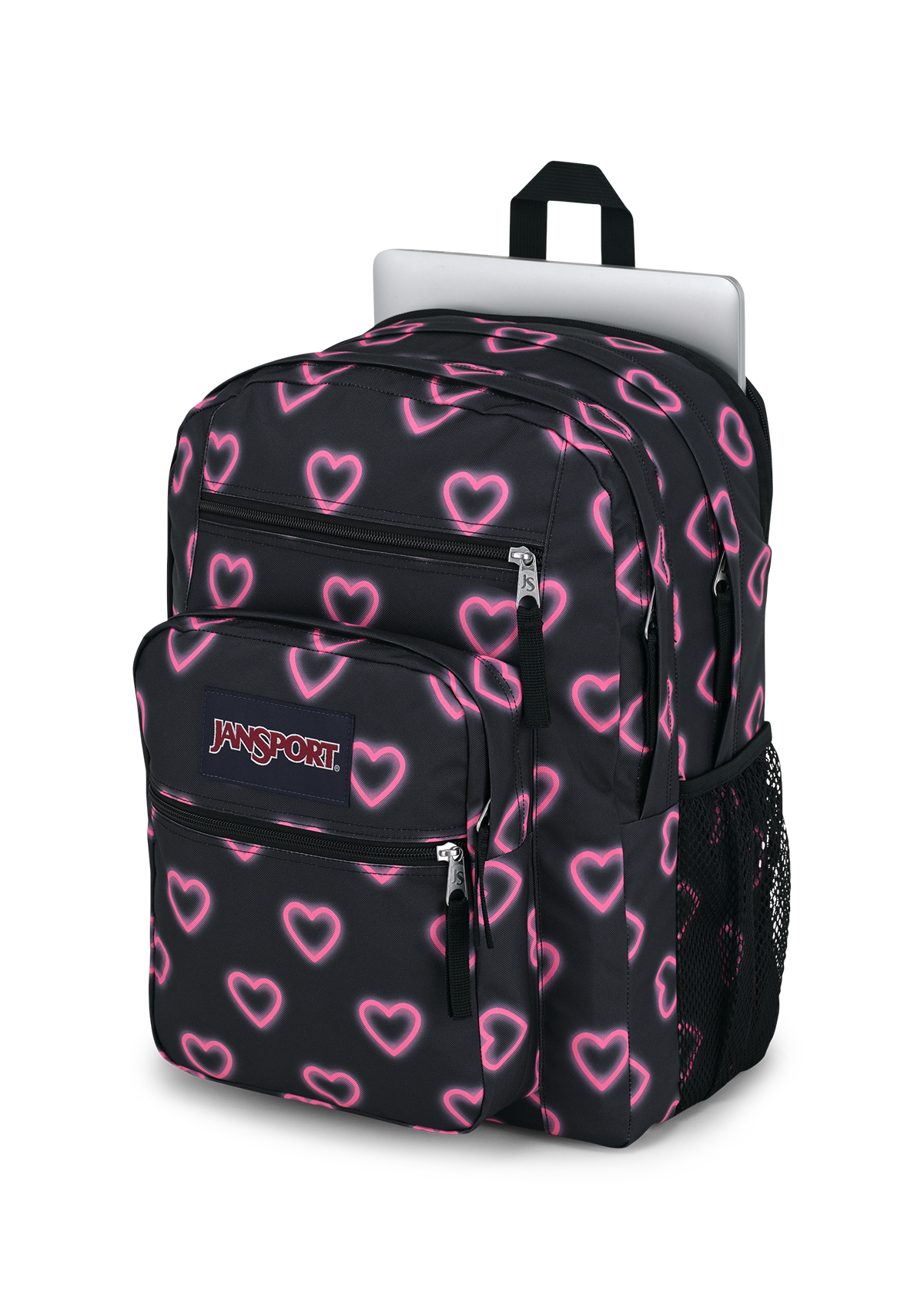 JanSport Backpacks Big Student Happy Hearts Black
