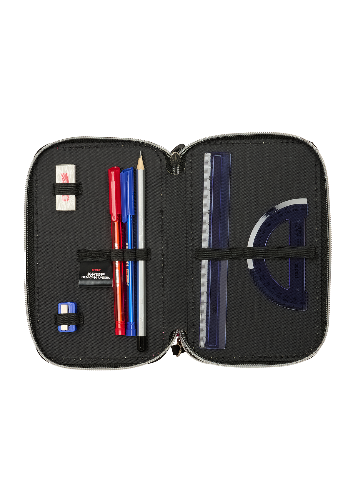 K-POP Demon Hunter Energy Small Triple 37pc Filled Pencil Case