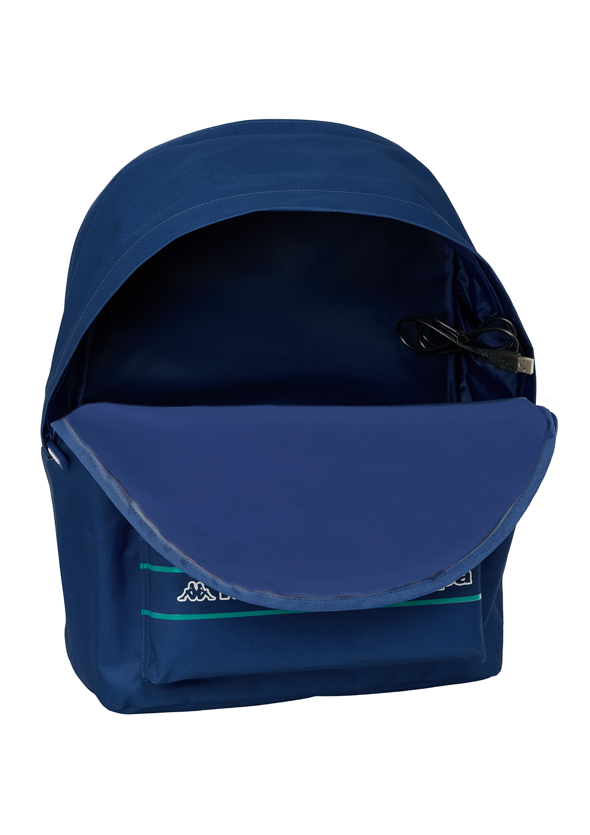 Kappa Navy Large Double 15.6" + USB Laptop Backpack