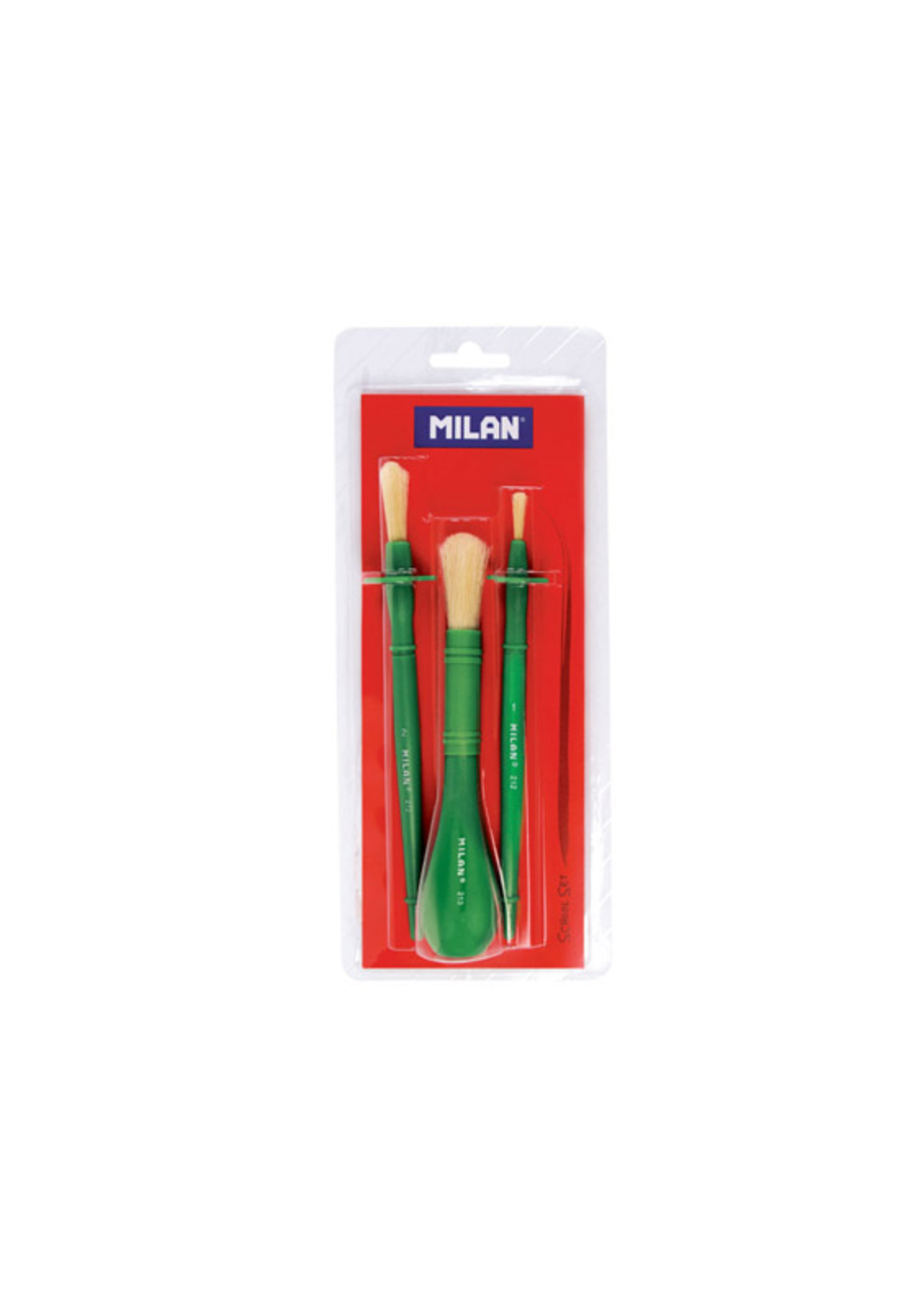 Milan set of 3 Craft & Glue Brushes