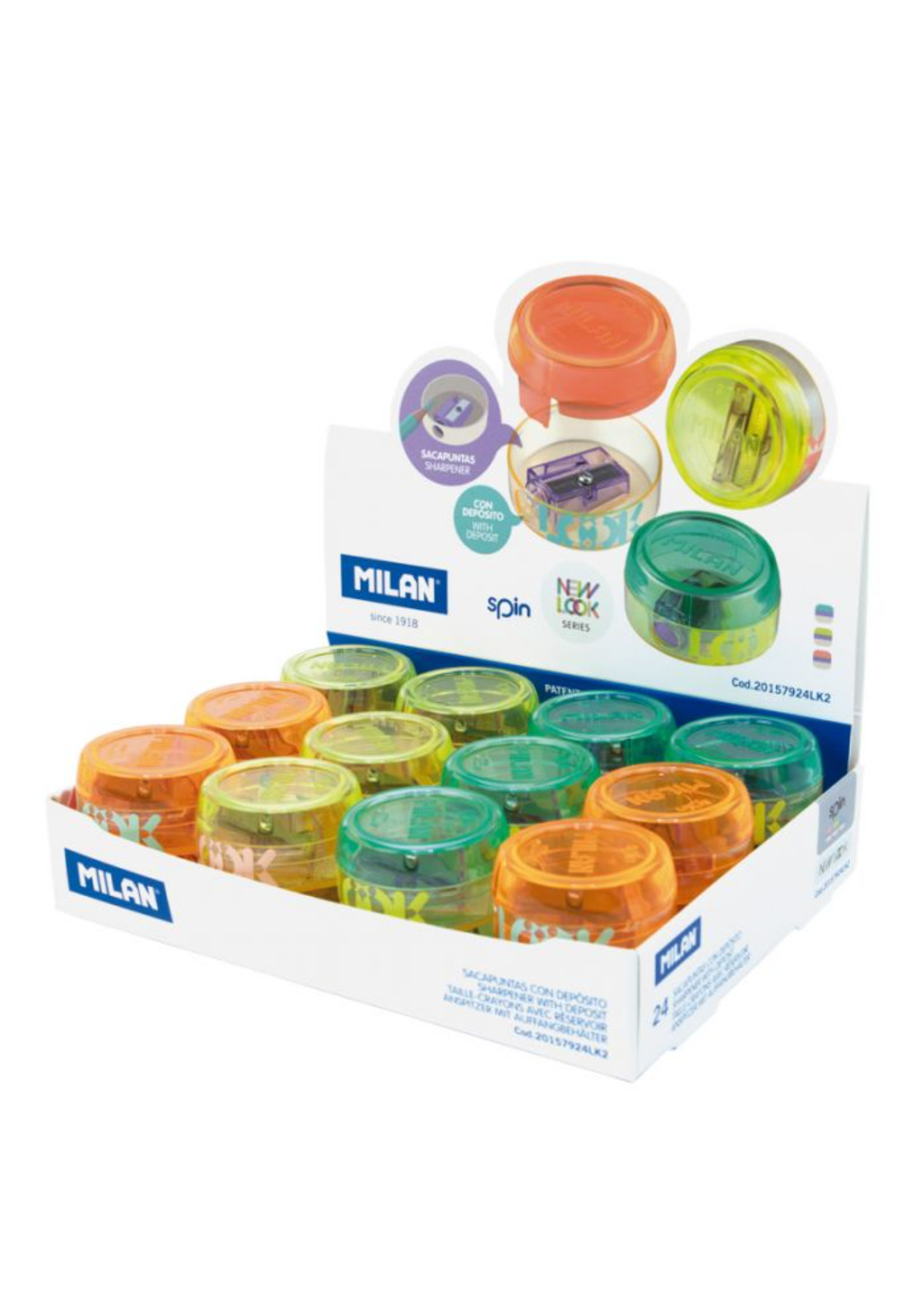 Milan Spin LOOK Canister Sharpeners