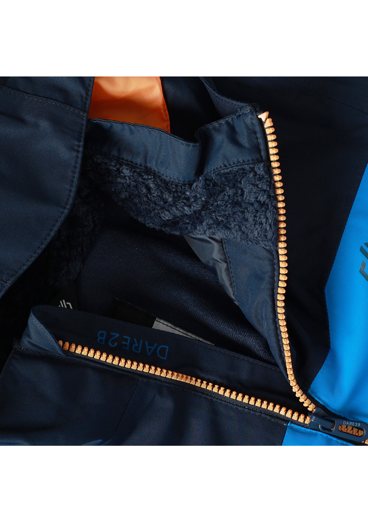 Kids' Piste Ski Jacket - Navy/ Athletic Blue