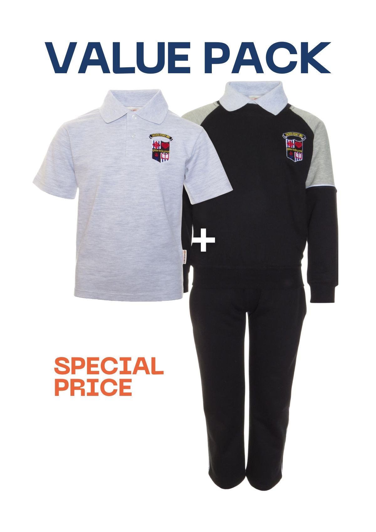 Sacred Heart Quarter Zip Tracksuit Value Pack