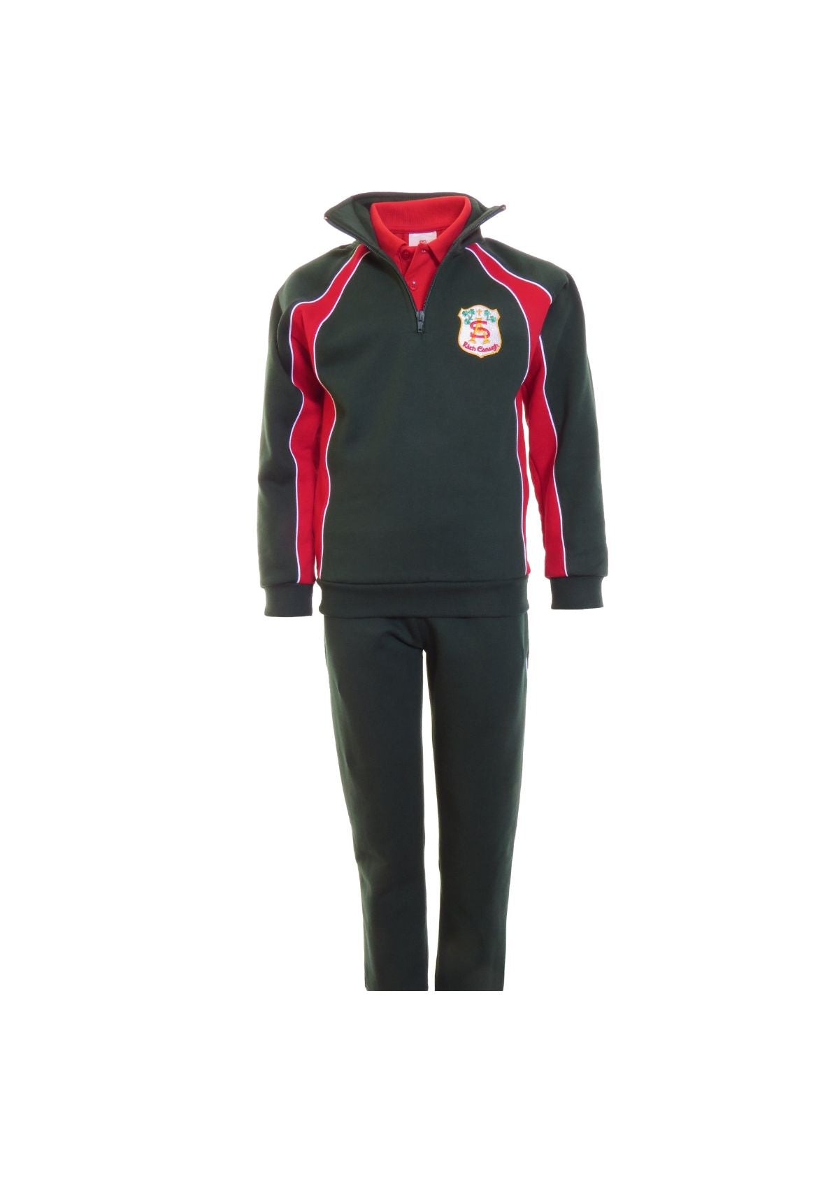 St. Patrick's Navy/Red Tracksuit Bottoms - School Uniforms Direct Ireland