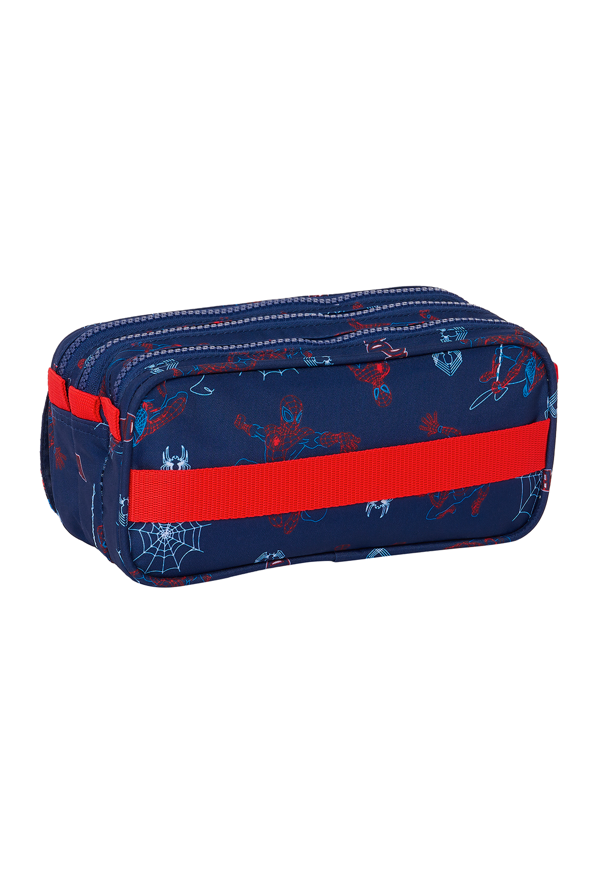Spiderman Neon Large Triple Pencil Case