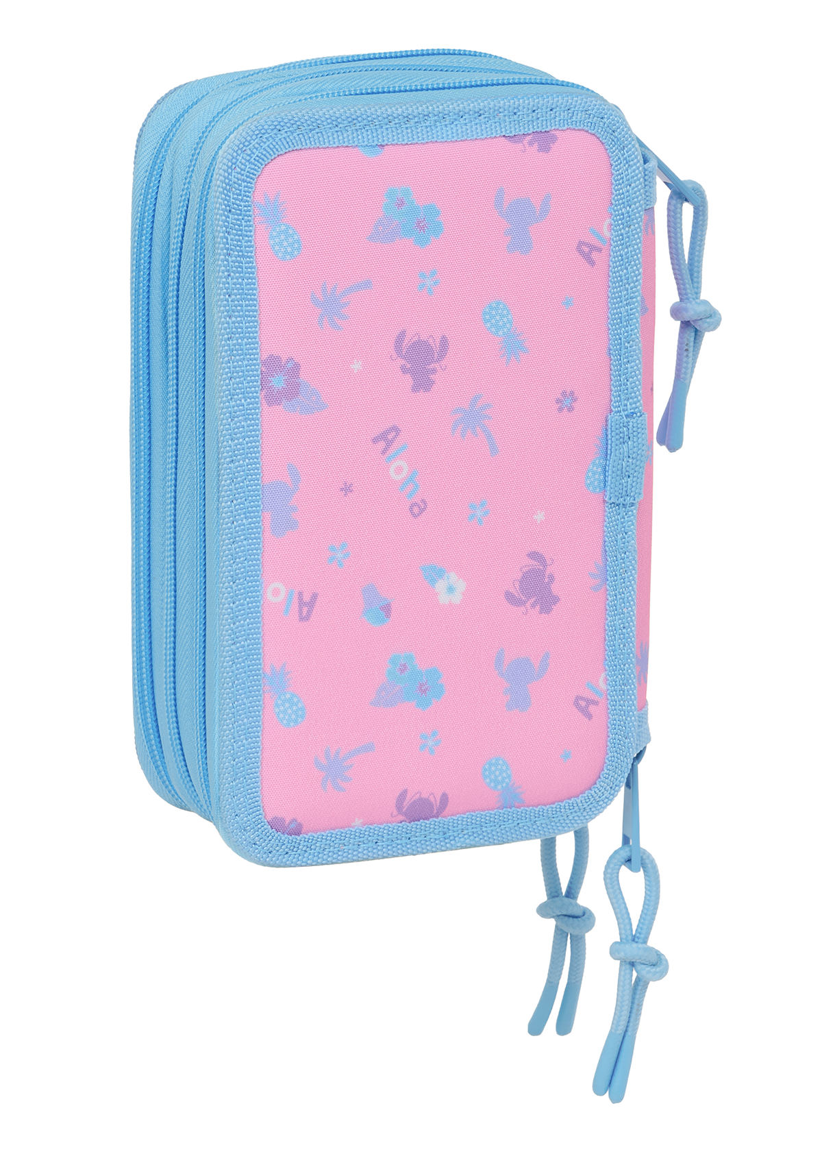Disney Stitch Bright Small Triple 37pc Filled Pencil Case