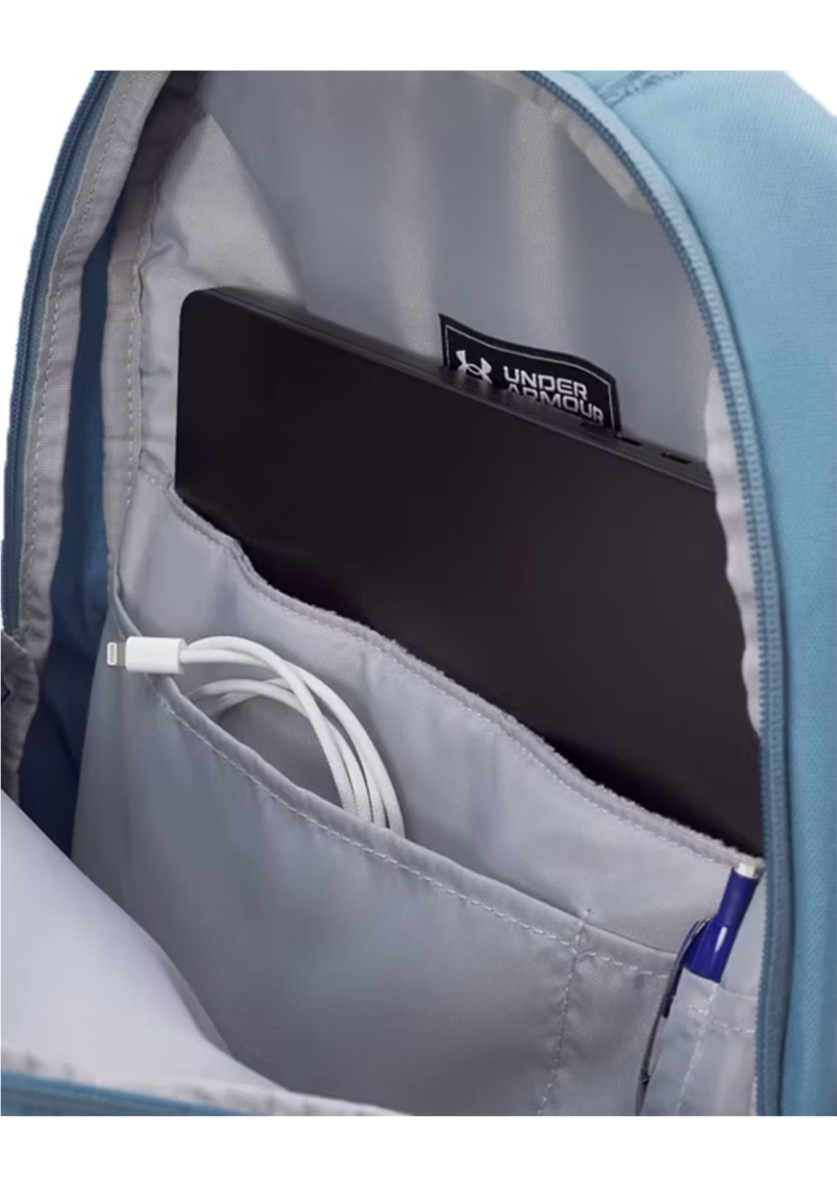 UA Hustle 6.0 Backpack Blue Smoke/Blue Calm