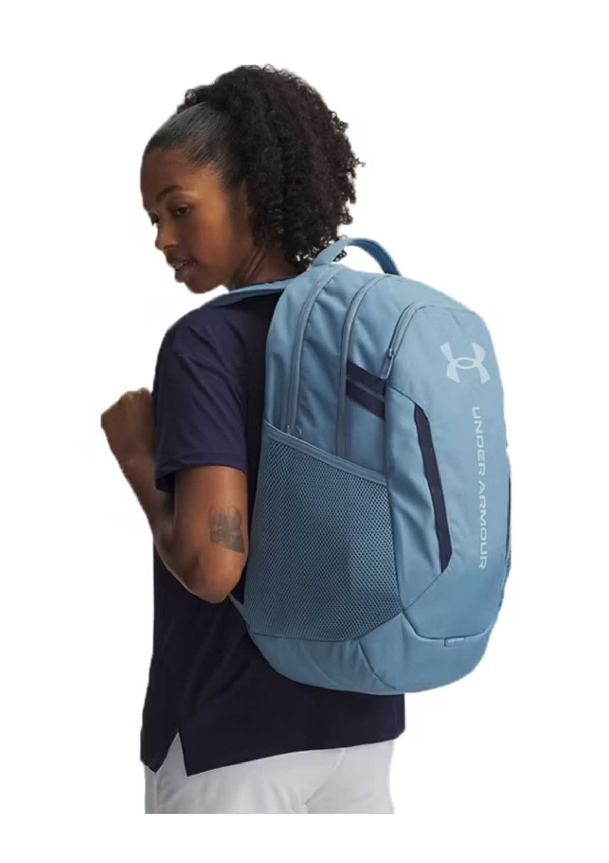 UA Hustle 6.0 Backpack Blue Smoke/Blue Calm