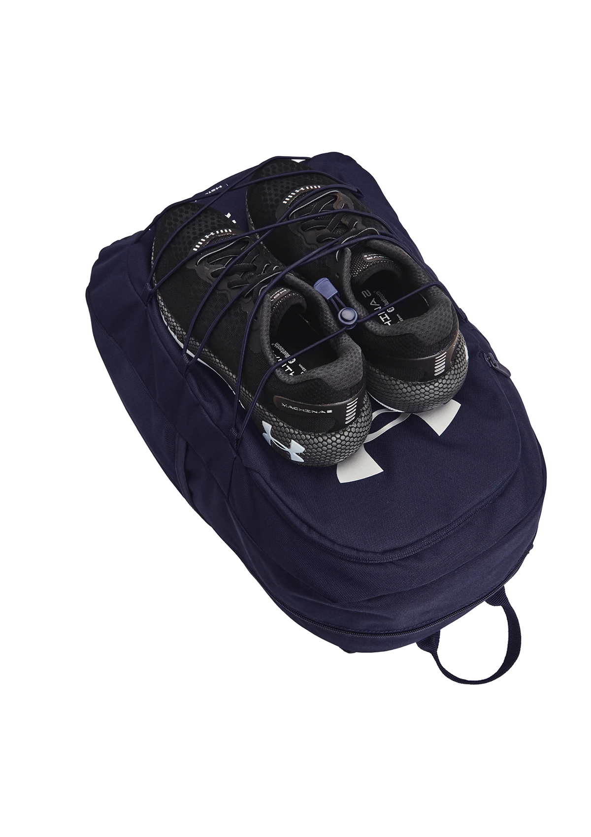 UA Hustle Sports Backpack Navy Silver