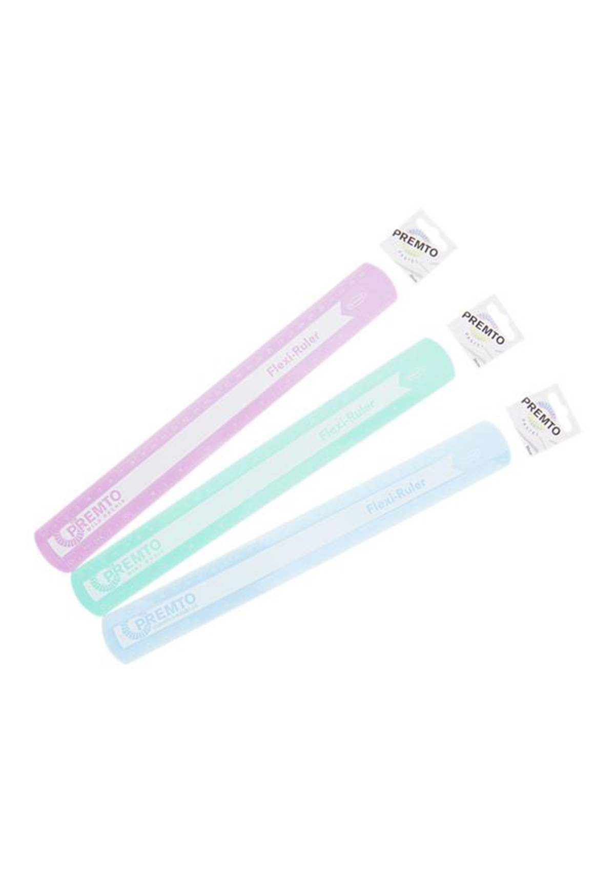 Pastel 30Cm Flexi Ruler 3 Asst
