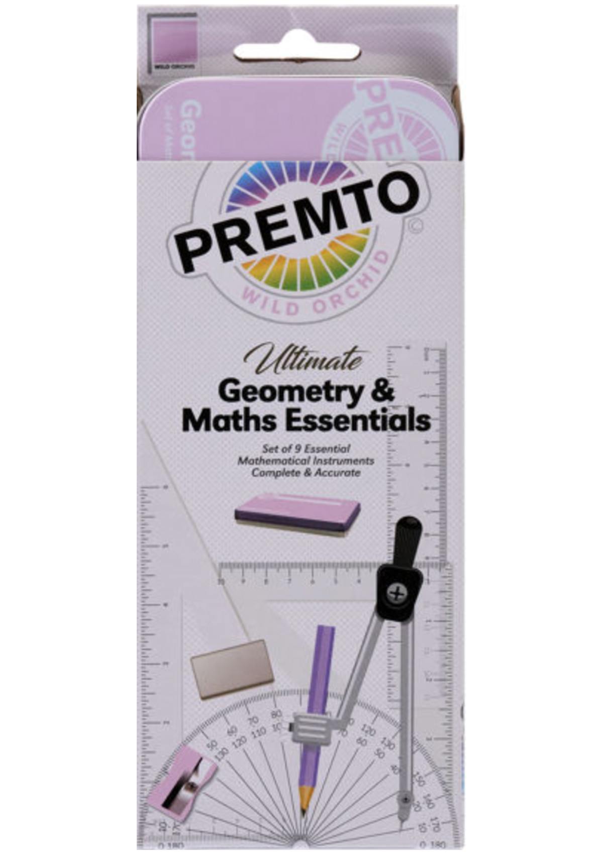 9pce Maths Set - Wild Orchid