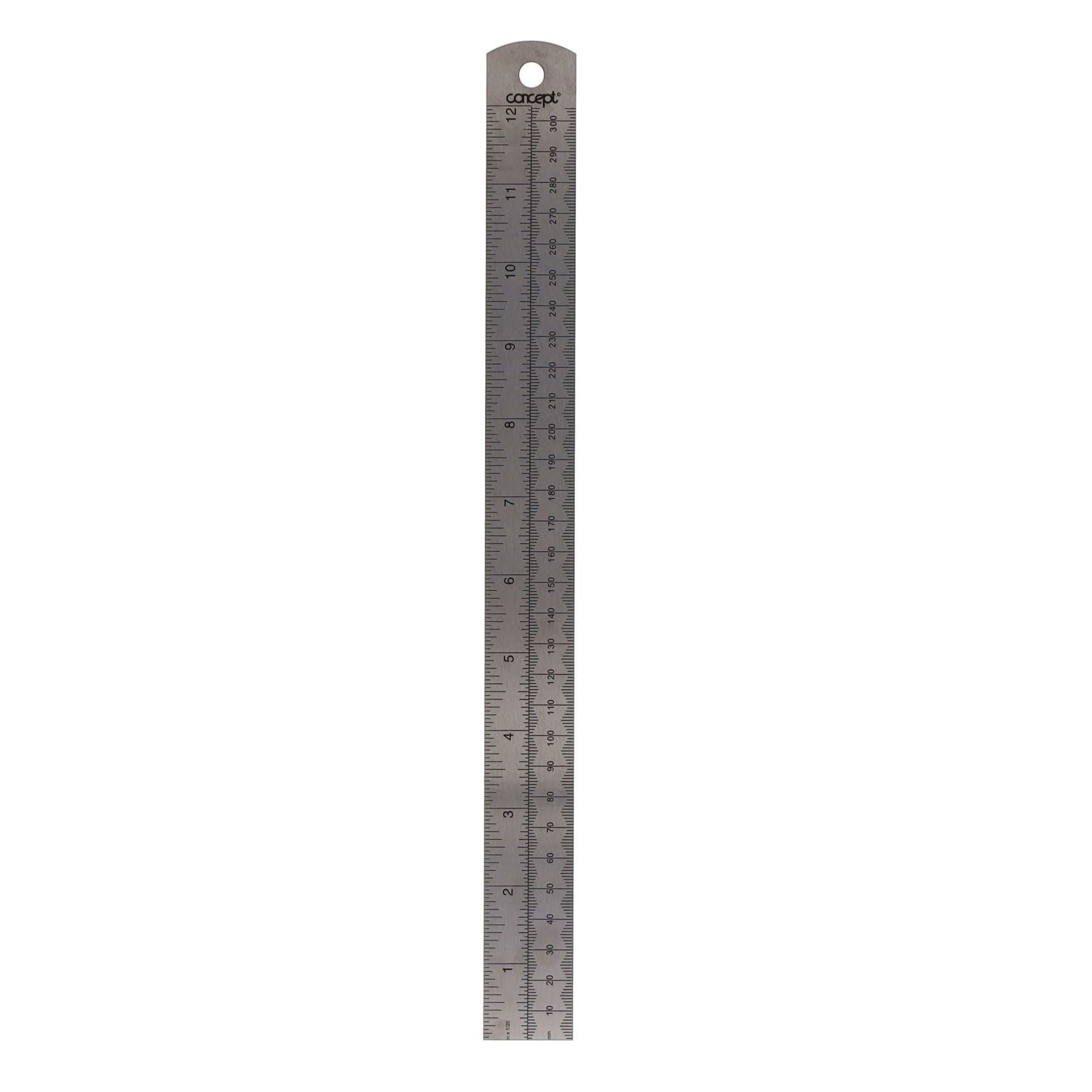 12"/30Cm Deadlength Steel Ruler