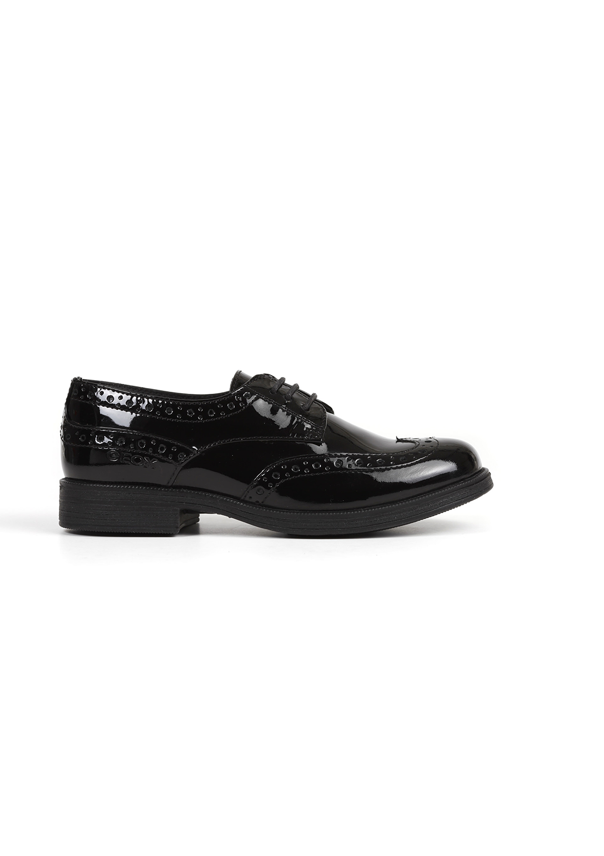 Geox Girls School Shoe AGATA Black Patent